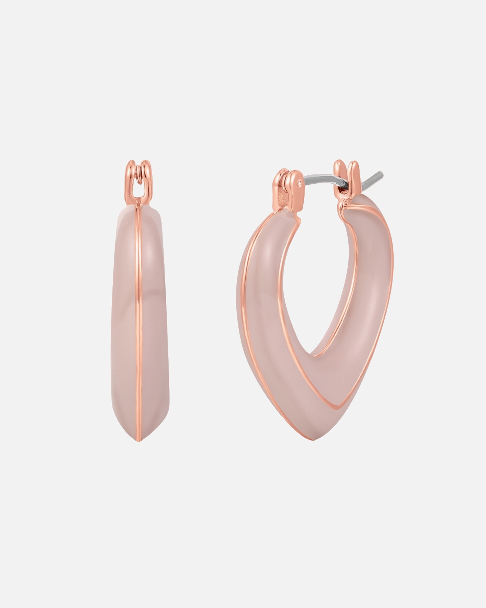 Créoles pour Femme Yokoamii Boucles d´oreilles en Alliage de fer en Or rose 23,2 mm