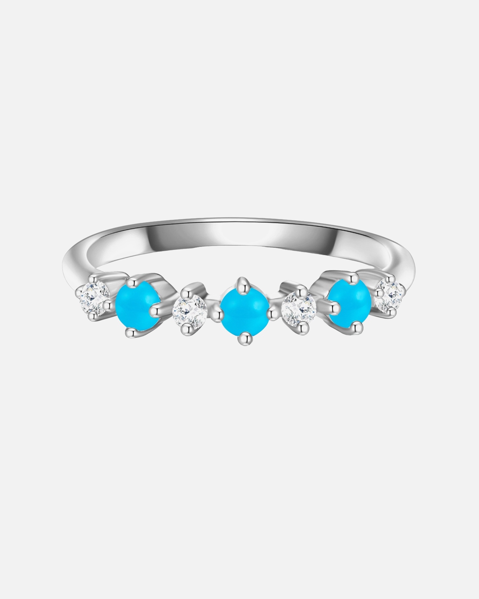 Bague pour Femme Glanzstücke München Bague en argent Argent sterling Oxyde de zirconium (CZ) en Argent 56