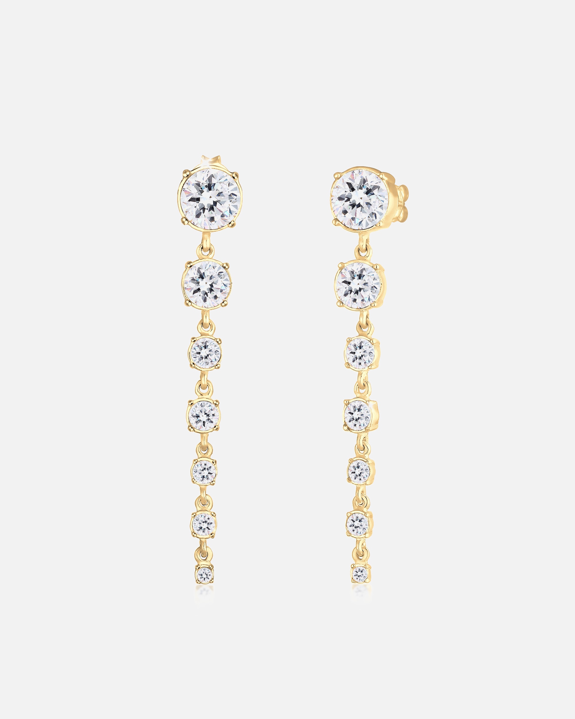 Boucles d'oreilles pour Femme Pendentif d'oreilles en Cristaux Argent 925 Weiß