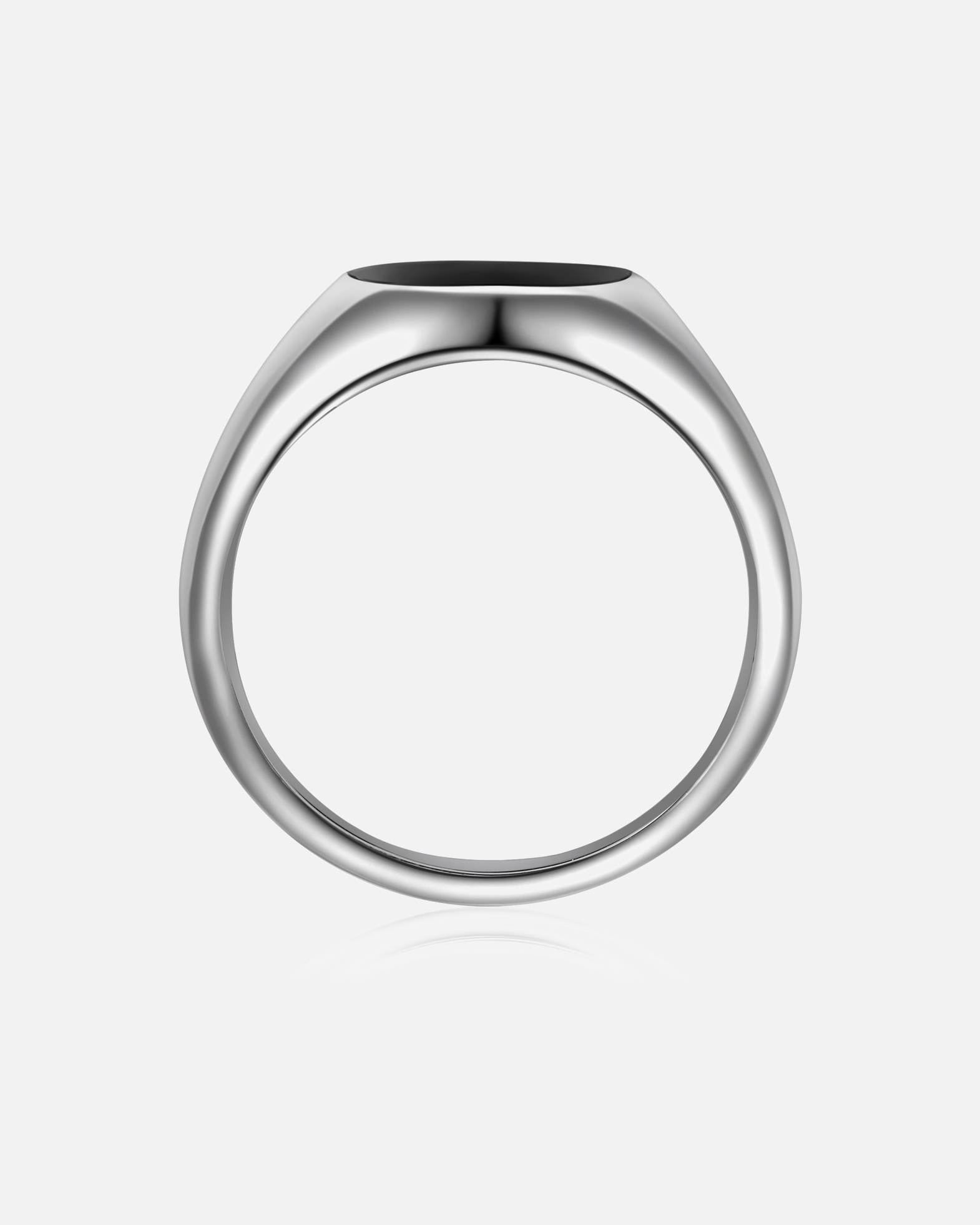 Bague pour Homme True Rebels Bague en Acier Inoxydable en argent avec Agate 66