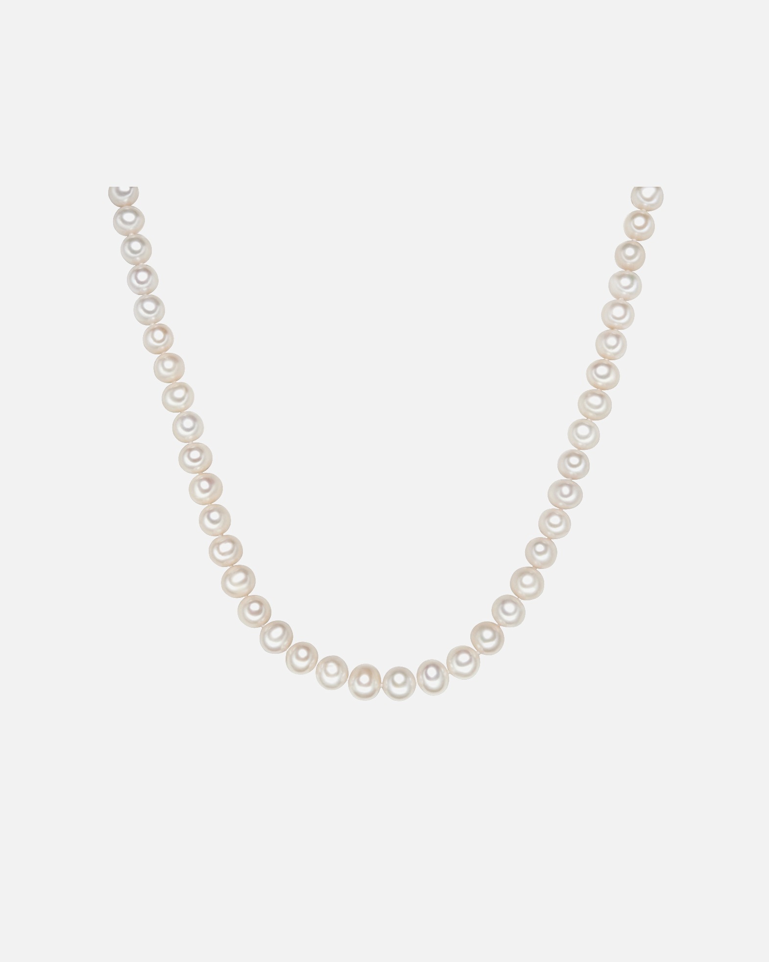 Collier pour Femme Valero Pearls Chaîne en Perle de culture d'eau douce en Blanc 52 cm