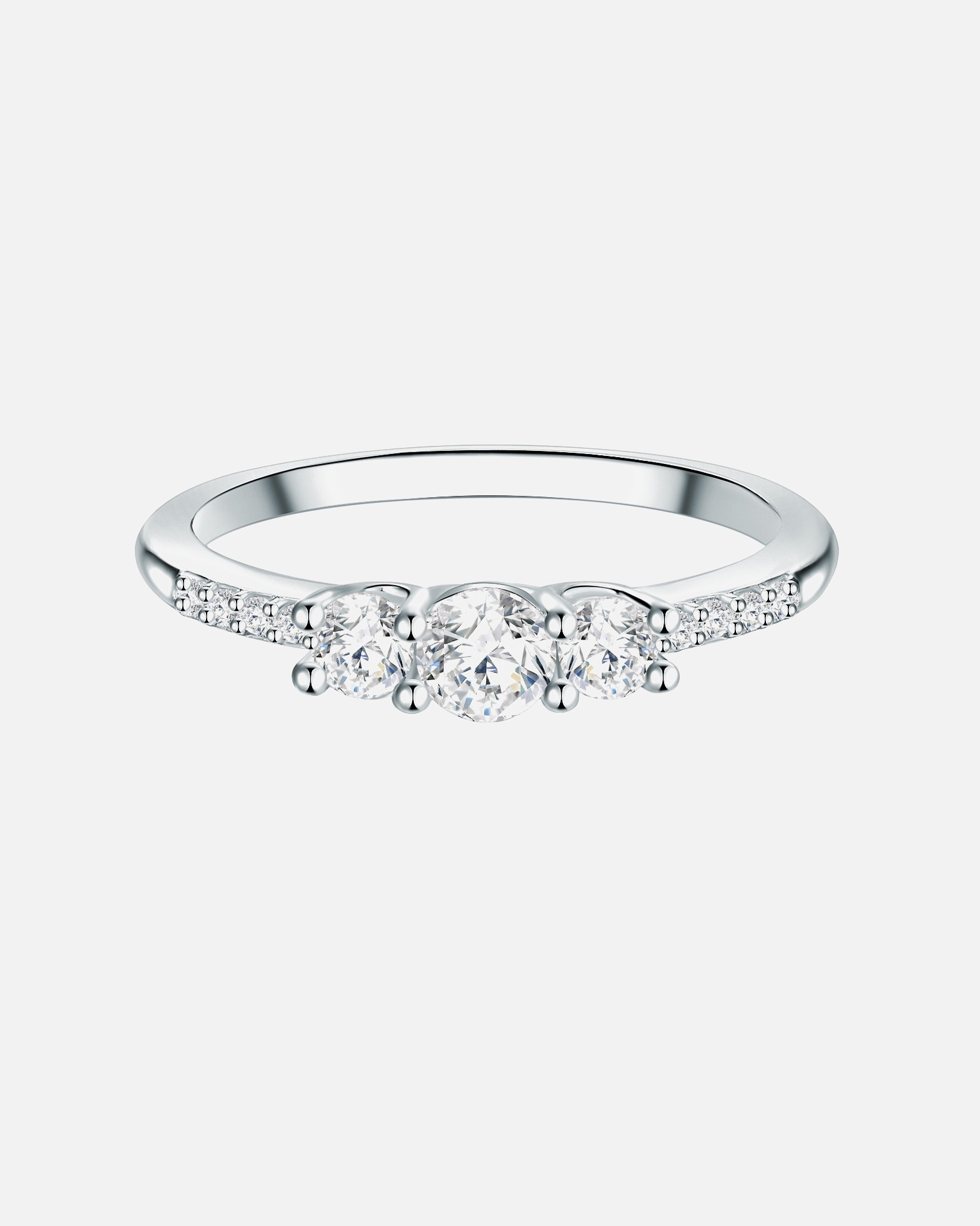 Bague pour Femme Trilani Bague en argent Argent sterling Oxyde de zirconium (CZ) en Argent 52