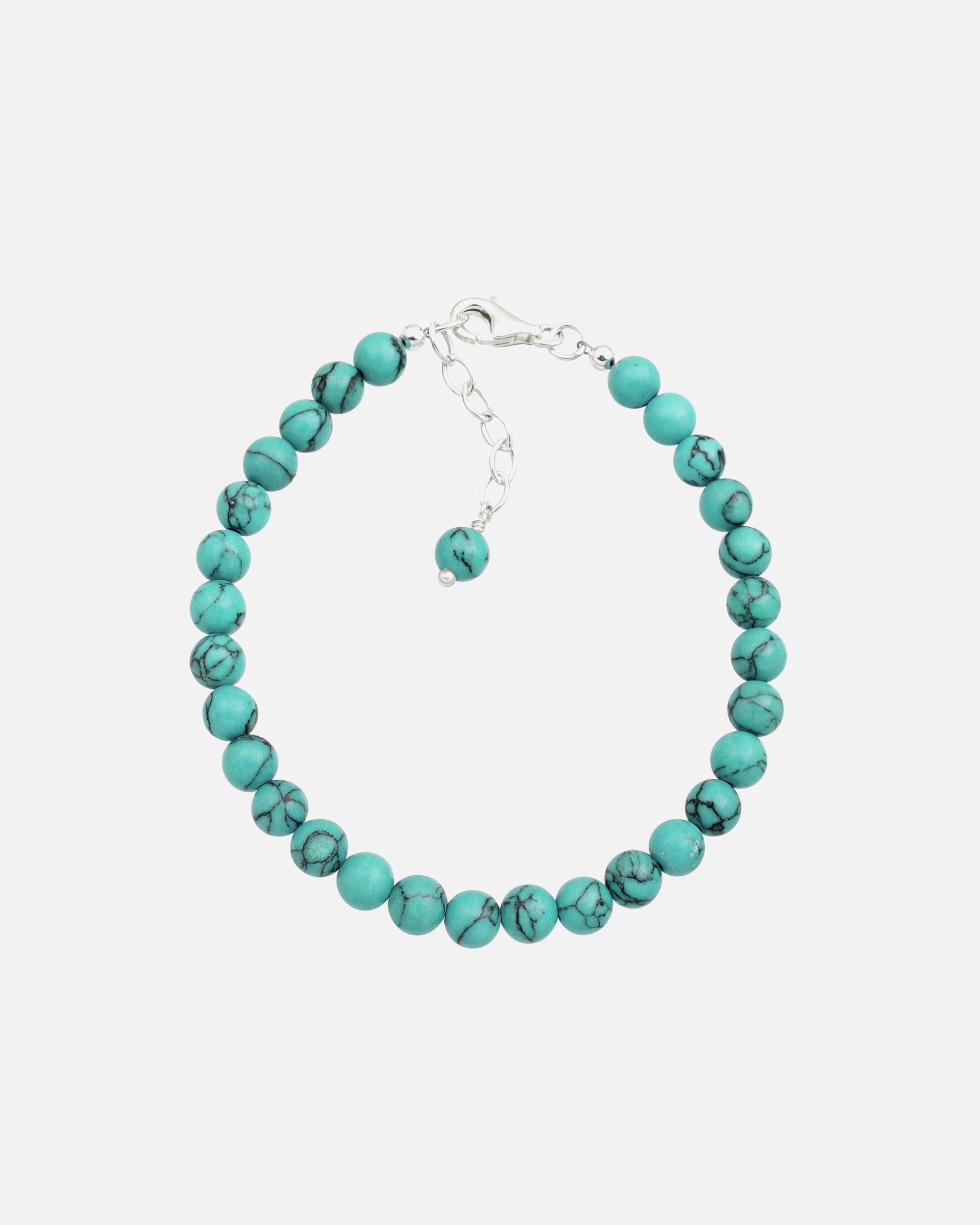 Bracelet pour Femme Elli Turquoise Howlit Boule boho Argent 925 19