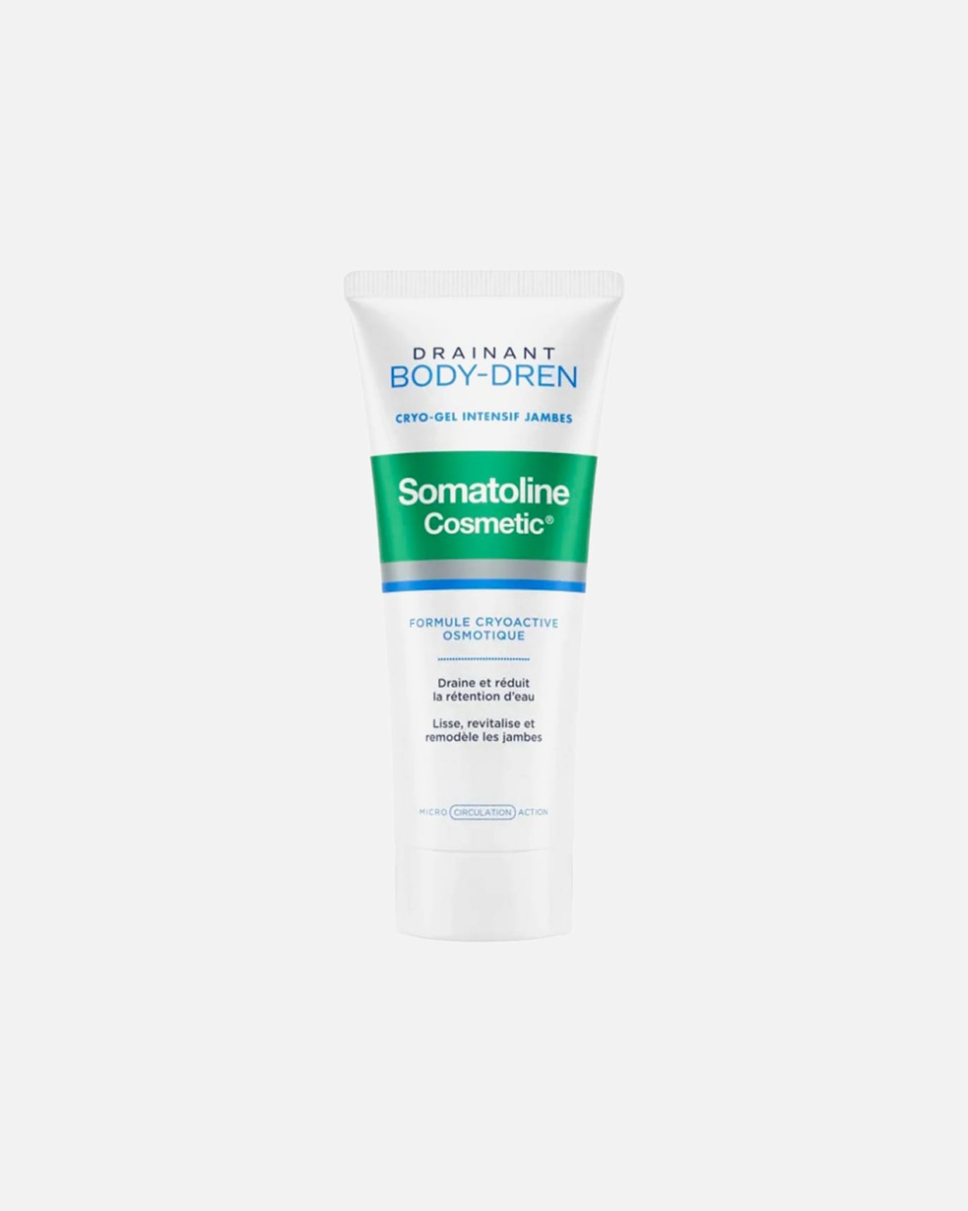 Crème nettoyante pour Femme Somatoline Cosmetic Cryo-gel Intensif Jambes - Drainant Body-Dren 200 ml