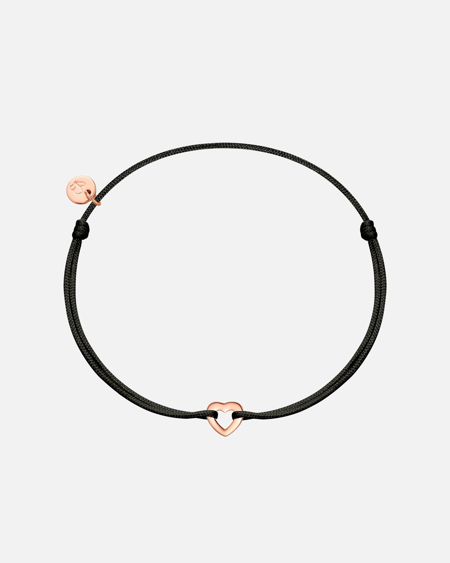 Bracelet pour Femme Glanzstücke München Bracelet Cœur en Argent Sterling en or rose Réglable 15,0 - 22,0 cm