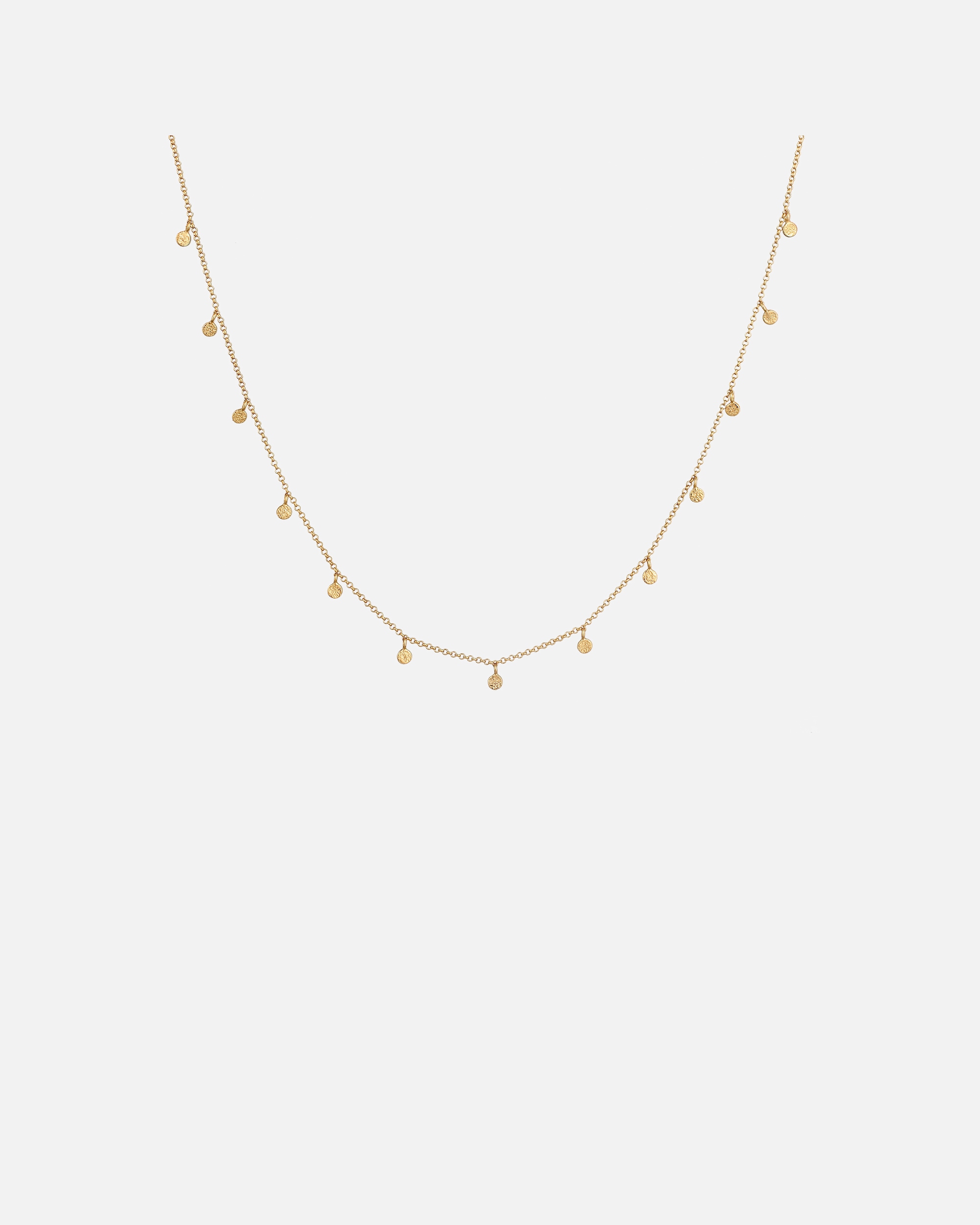 Collier pour Femme Elli Plättchen Coin Rund Matt Struktur 925 Silber 50