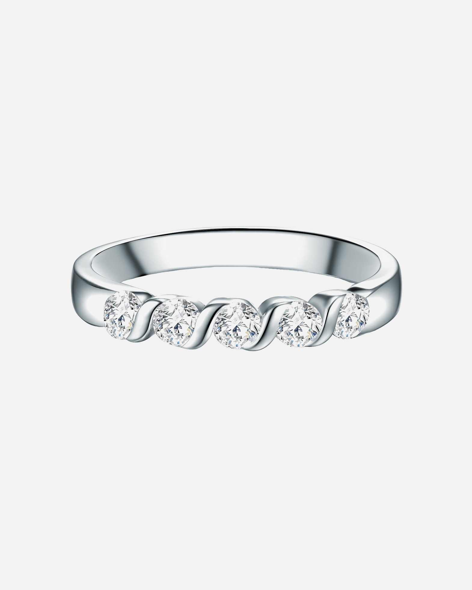 Bague pour Femme Trilani Bague en argent Argent sterling Oxyde de zirconium (CZ) en Argent 58