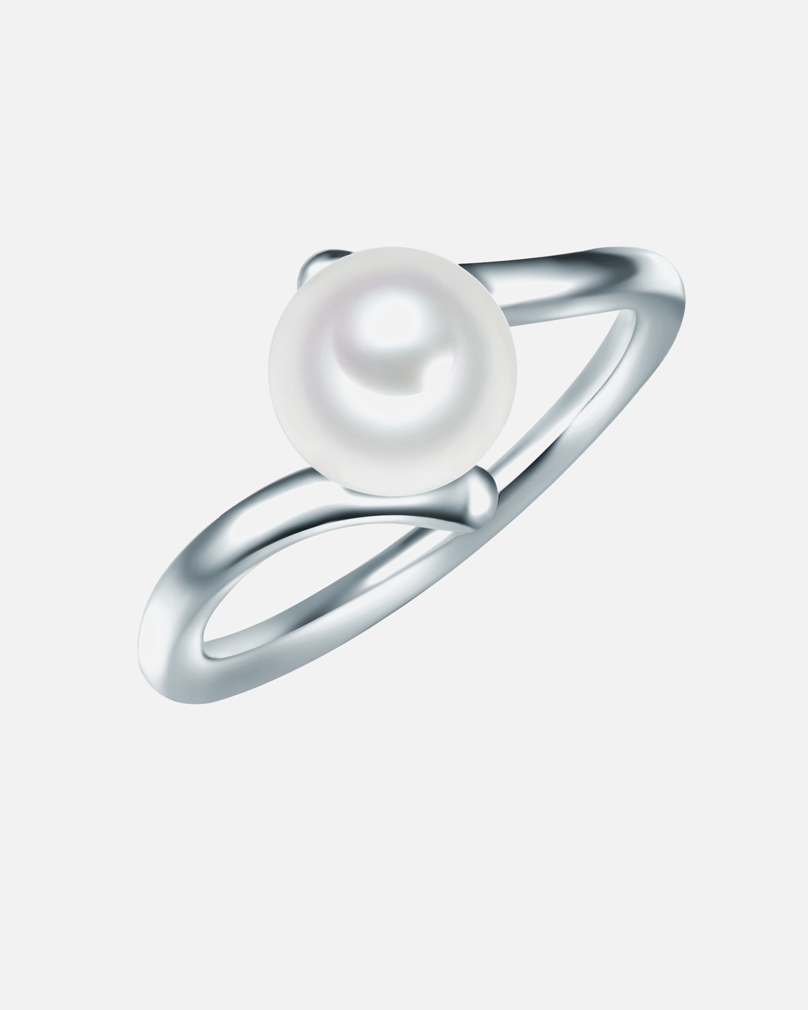 Bague pour Femme Valero Pearls Bague Argent sterling Perle de culture d'eau douce en Argent 58