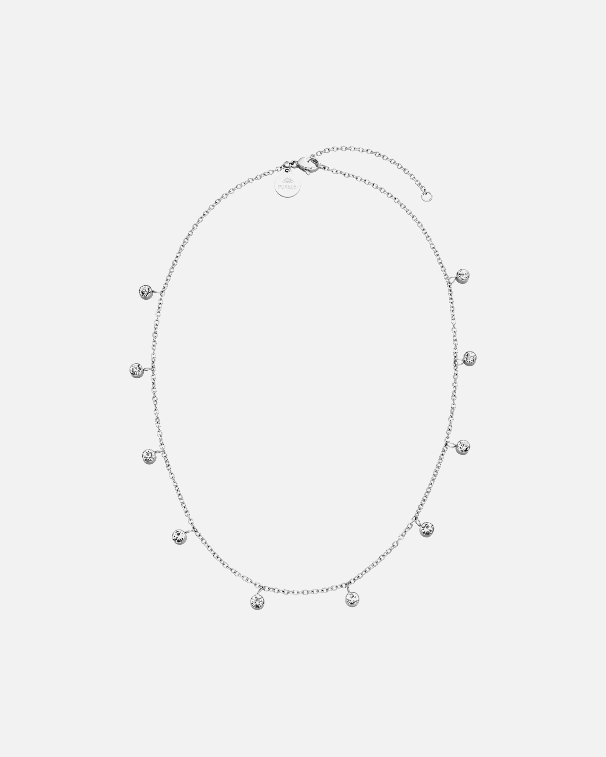 Collier pour Unisexe Purelei Nani Collier 100% acier inoxydable Argent