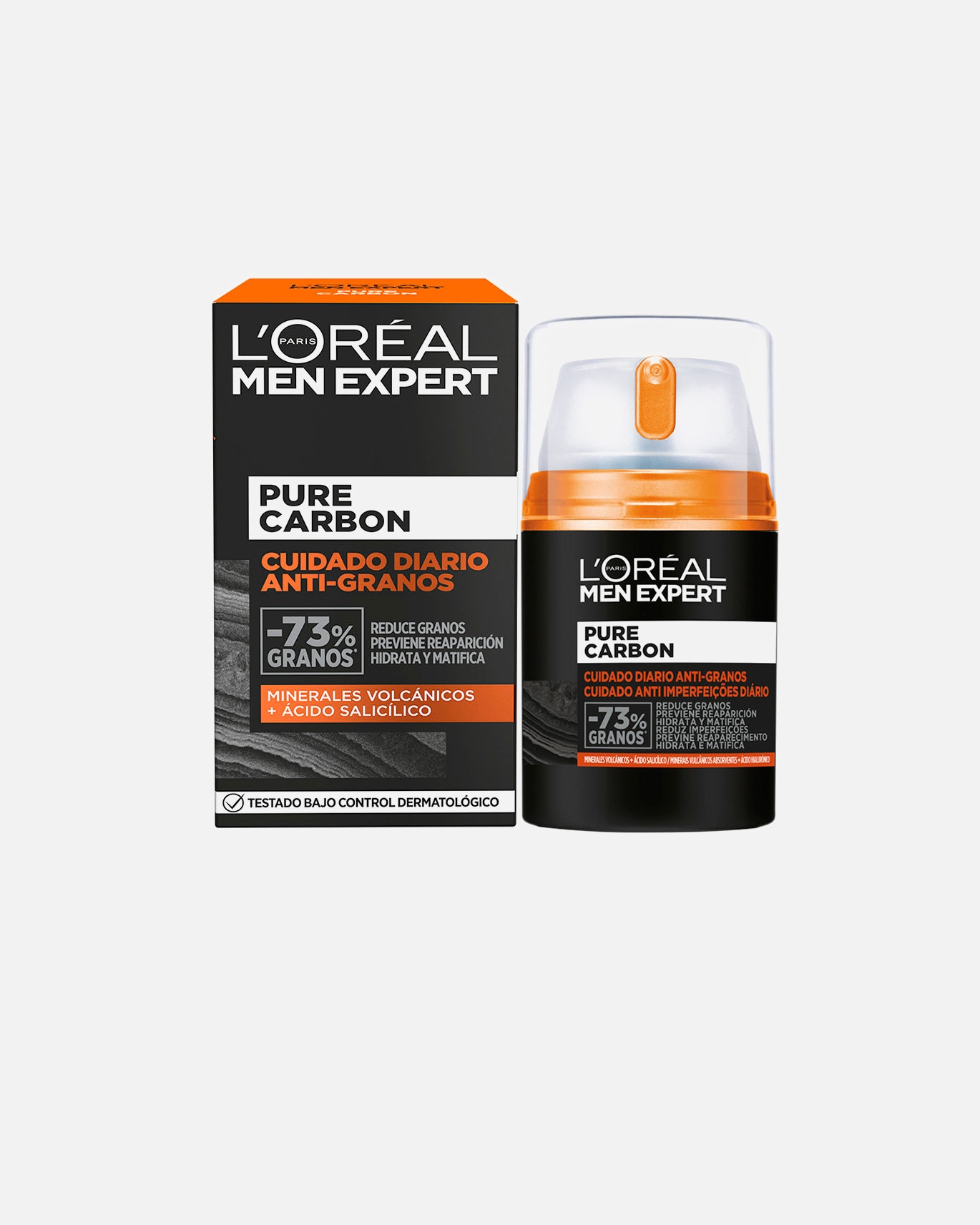 Crème visage pour Homme L´Oréal Men Expert MEN EXPERT Soin quotidien anti-boutons au charbon pur 50 ml