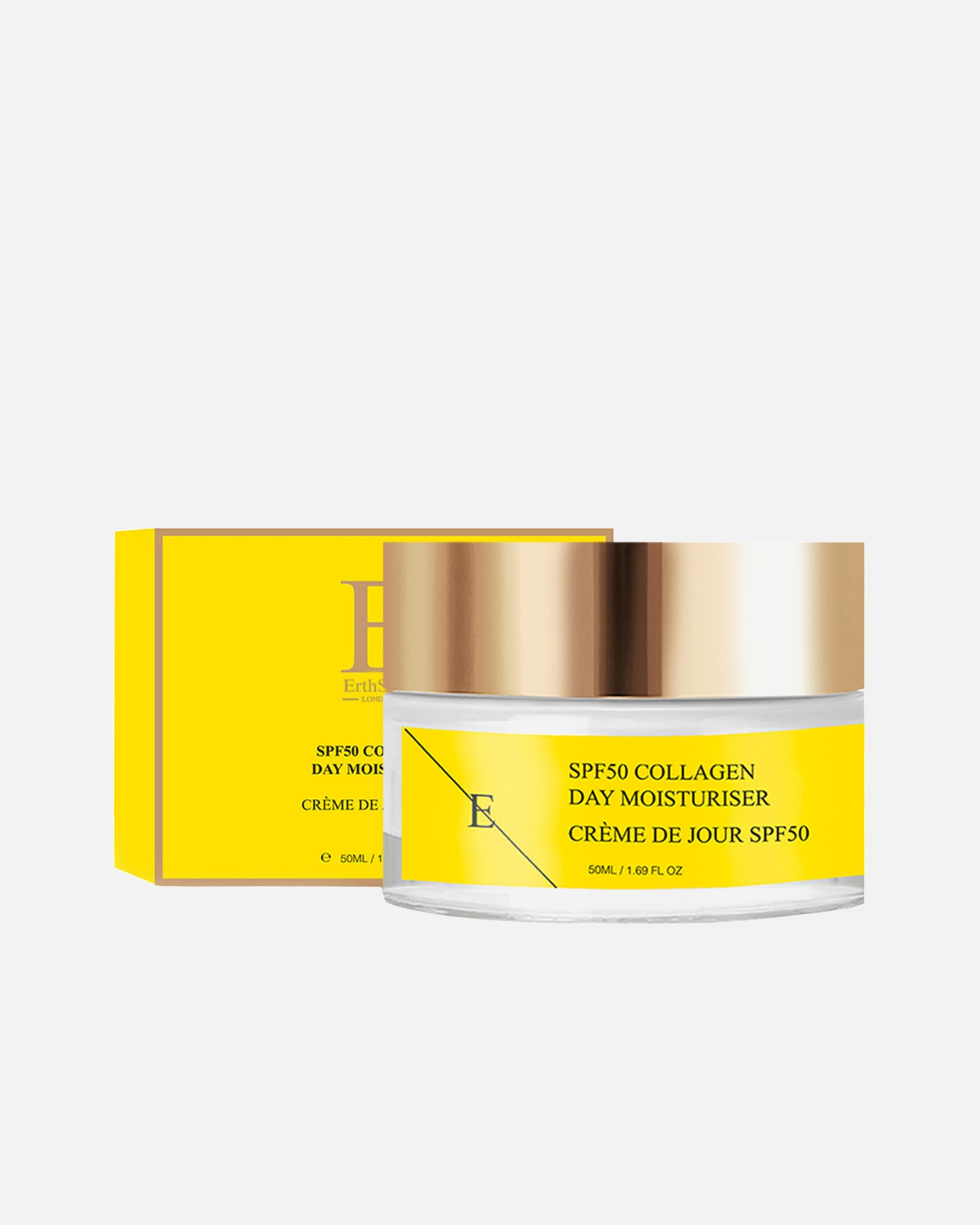 Crème de Jour pour Femme ErthSkin London Crème de jour au collagène avec SPF 50 1 pièce