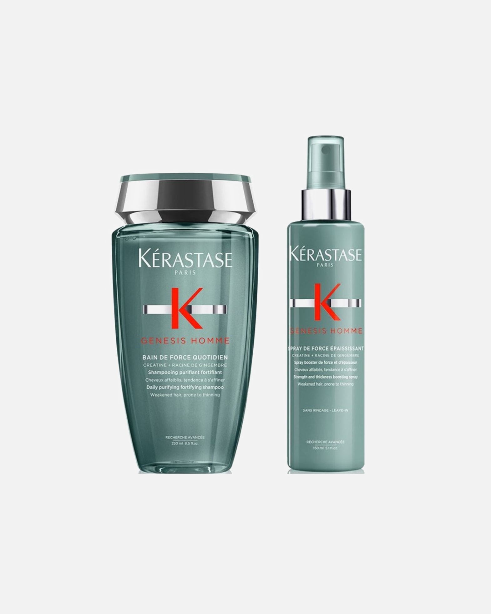 Coffret soin cheveux pour Homme Kérastase Genesis HOMME Coffret Spray (Bain de Force/ Spray Recuperateur) 1 pièce