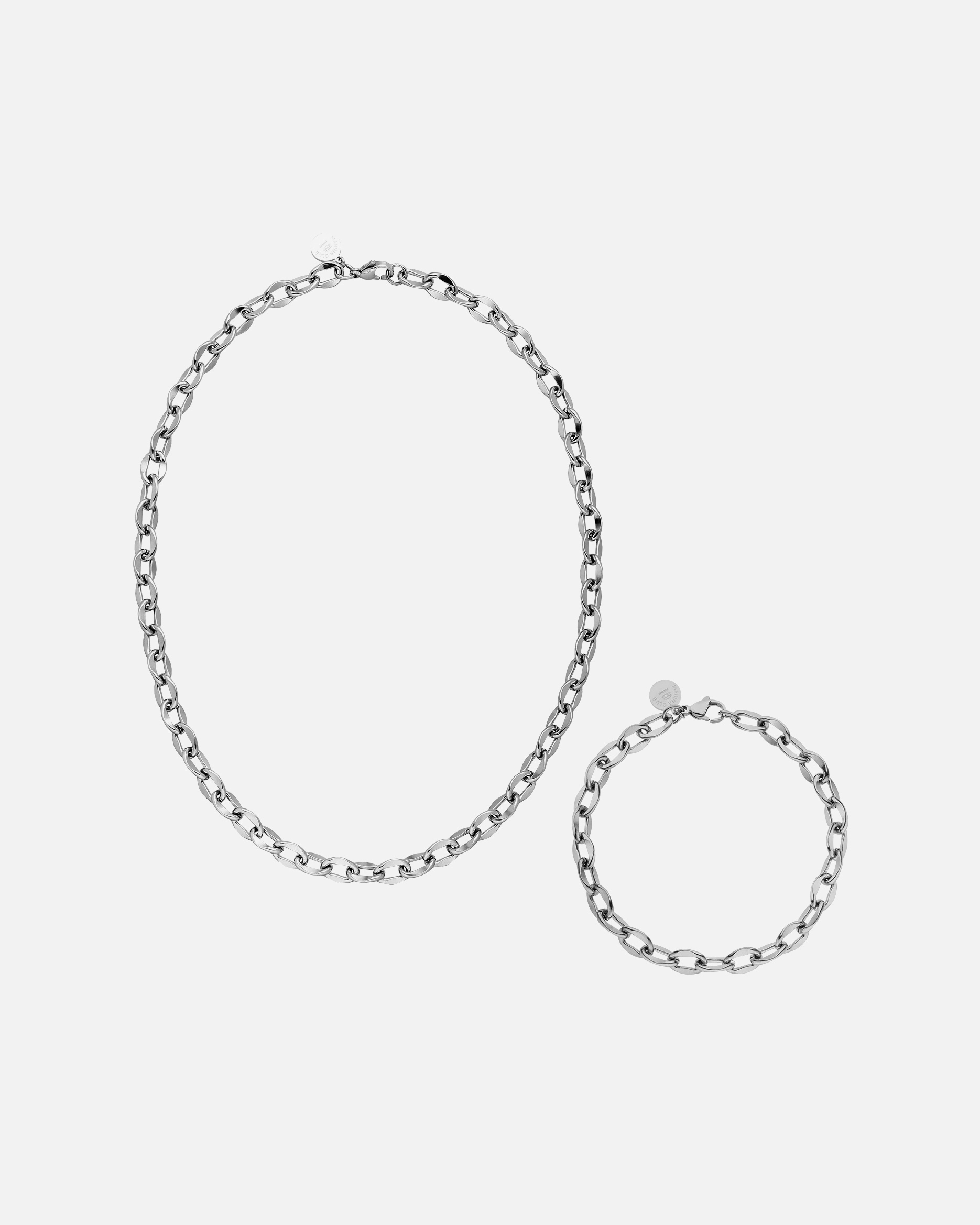 Parure de bijoux pour Unisexe Purelei Flowing Ensemble de bijoux 100% acier inoxydable Argent
