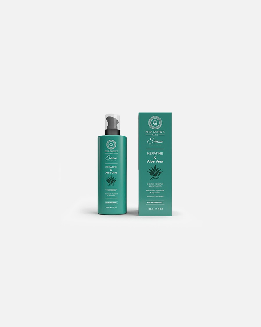 Sérum cheveux pour Unisexe Kera Queen's Default Brand Line Sérum Aloe Vera et Kératine Aloe Vera et Kératine - 100 ml