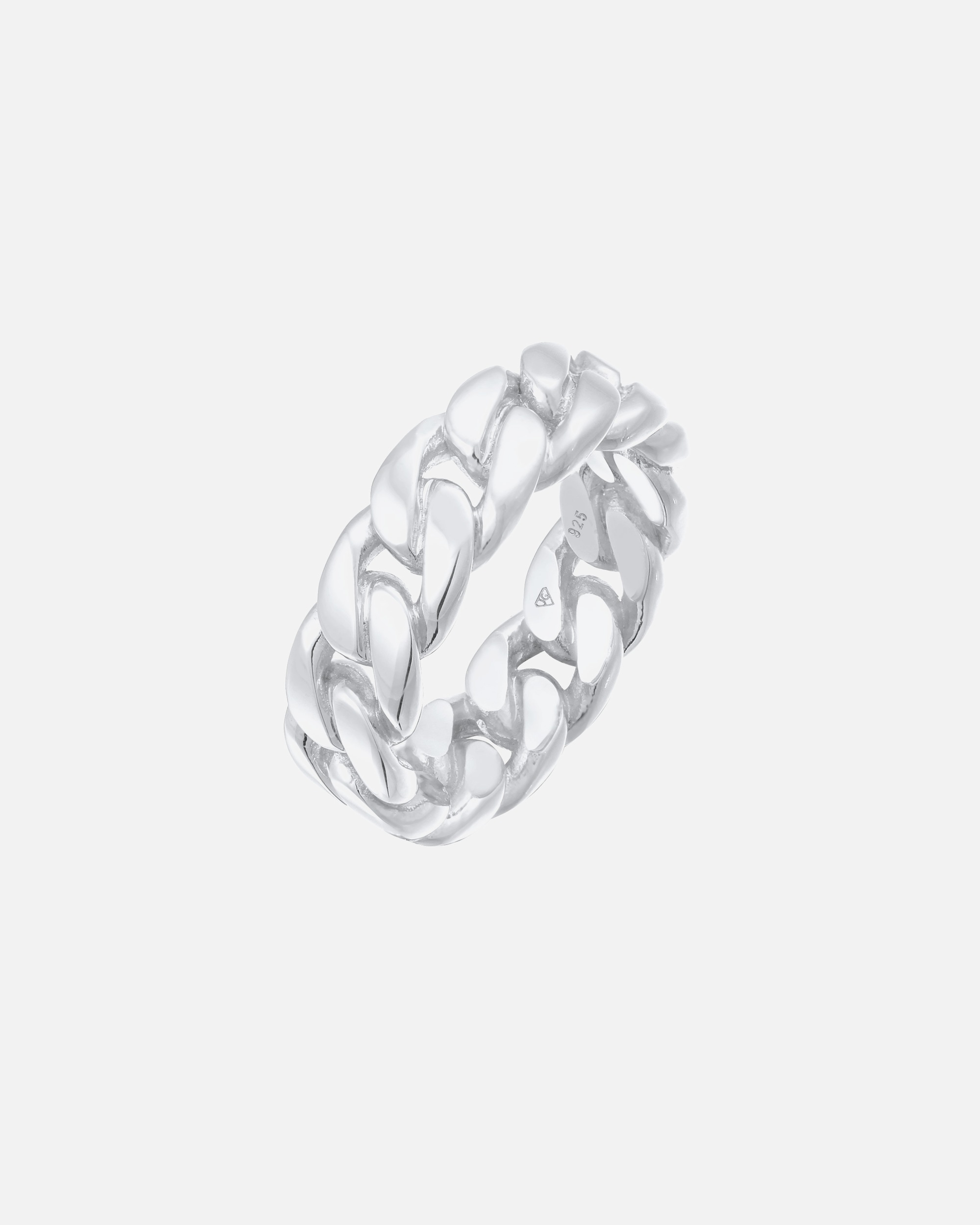 Bague pour Femme Elli Bandring Chunky Chain Glieder Look 925 Silber 62