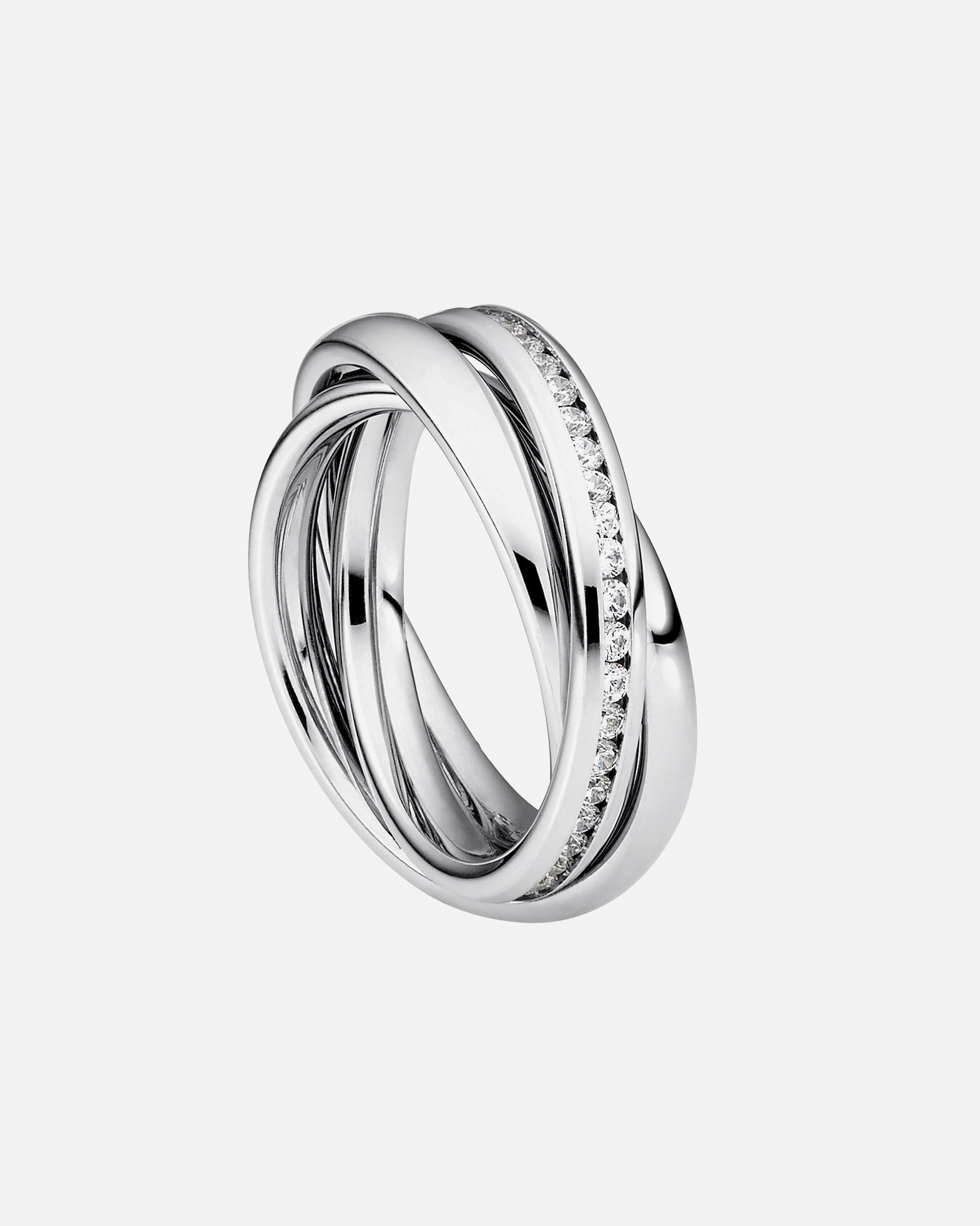 Bague pour Femme Heideman Bague Trini couleur argentée polie 58 (18.5)