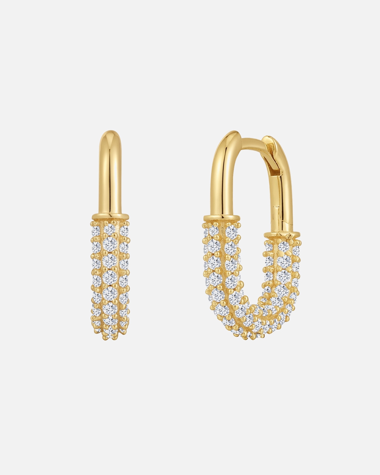 Créoles pour Femme Glanzstücke München Boucles d´oreilles en Argent sterling en Or jaune 18,6 mm