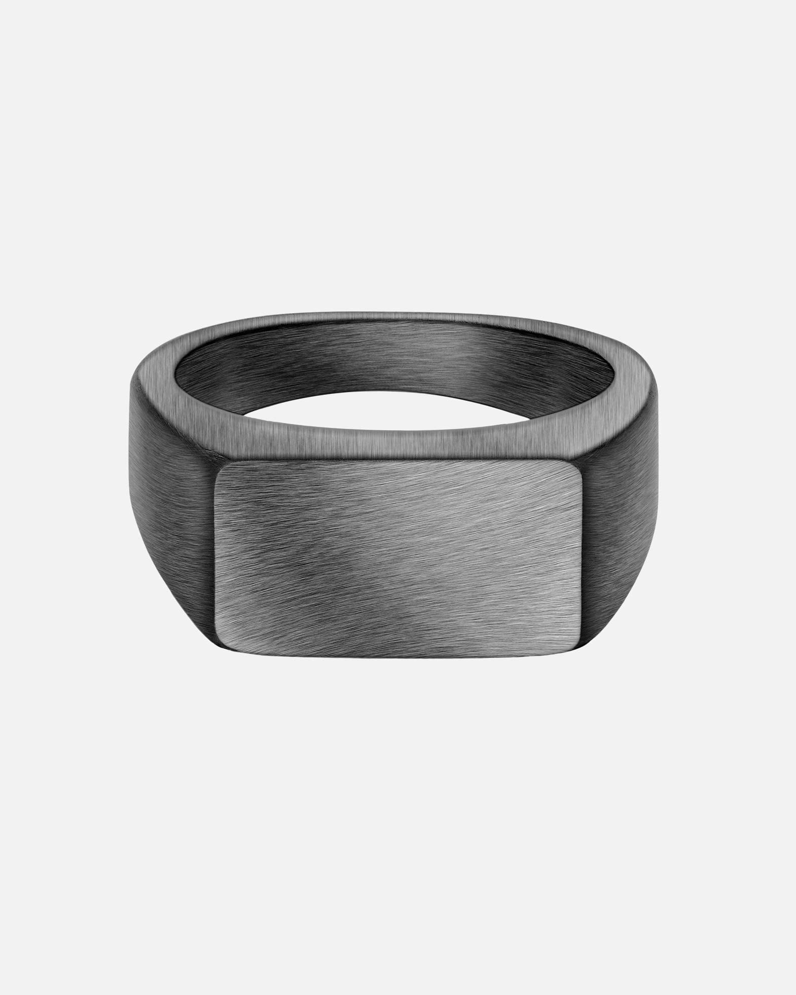 Bague pour Homme True Rebels Bague en Acier Inoxydable en gunmetal 68