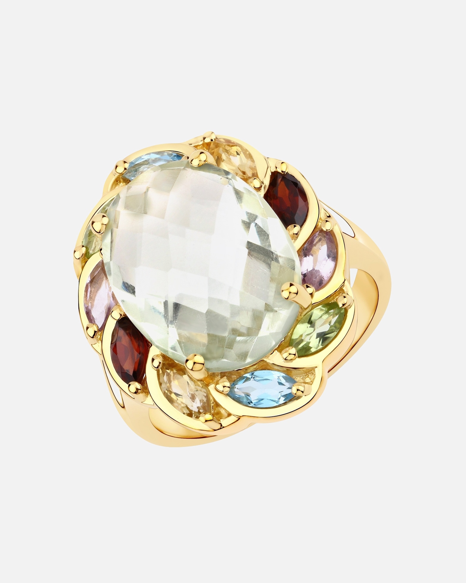 Bague pour Femme Rafaela Donata Bague Argent sterling Améthyste en Or jaune 50