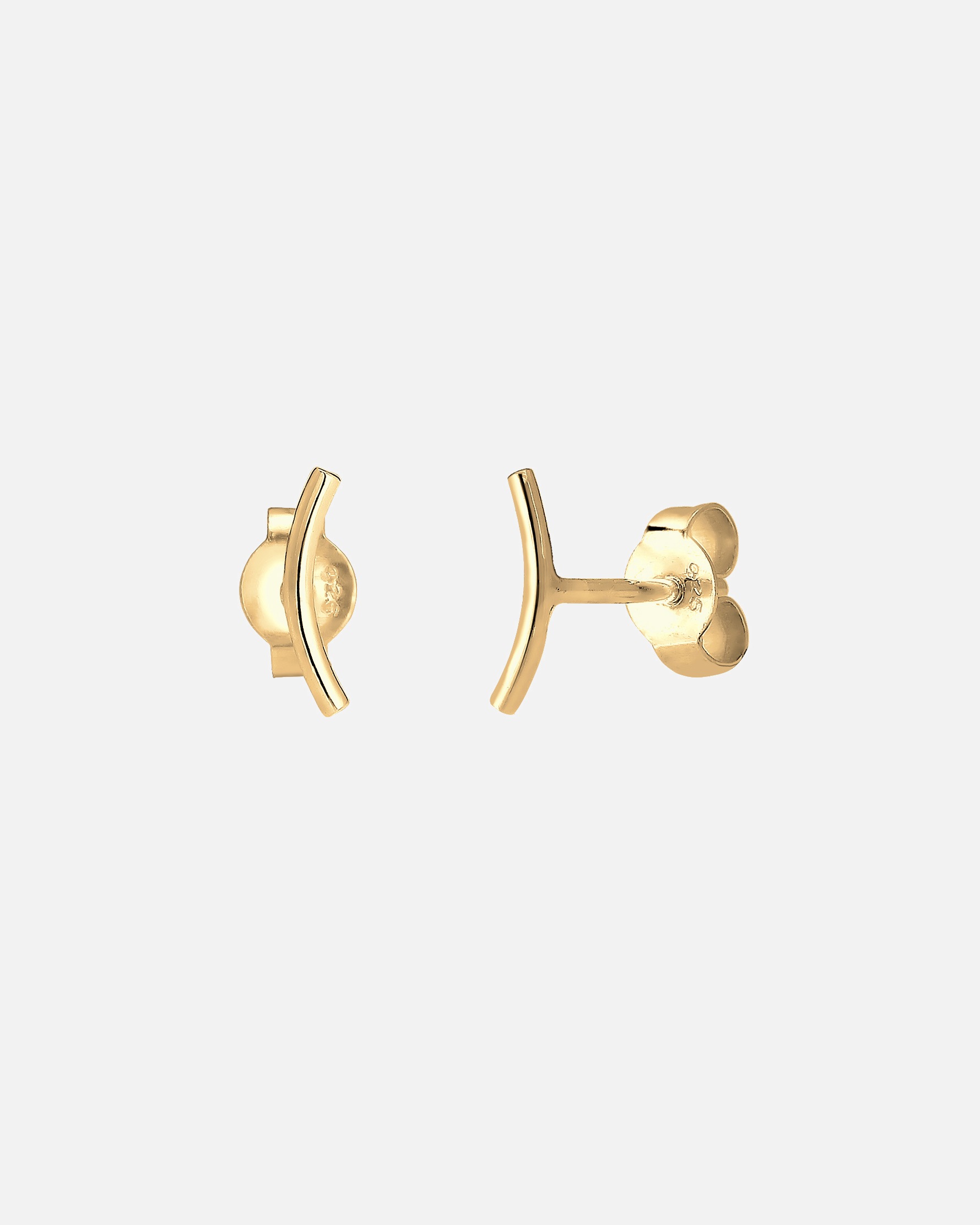 Boucles d'oreilles pour Femme Elli Boucles d´oreilles Elli arc geo congru 925/1000 argent goldfarben