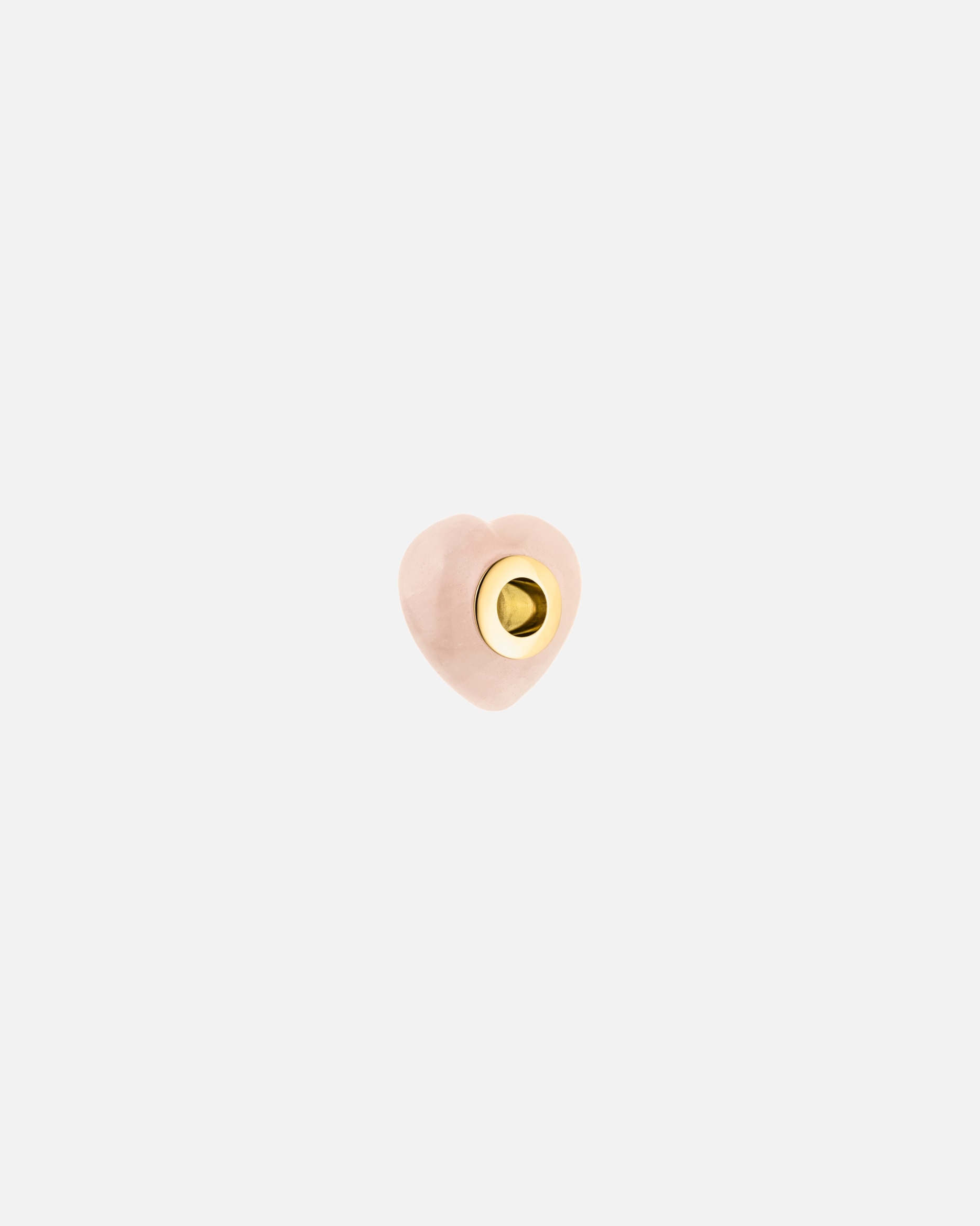 Pendentif pour Unisexe Purelei LEI Rosequarz Heart Breloque 100% acier inoxydable Or