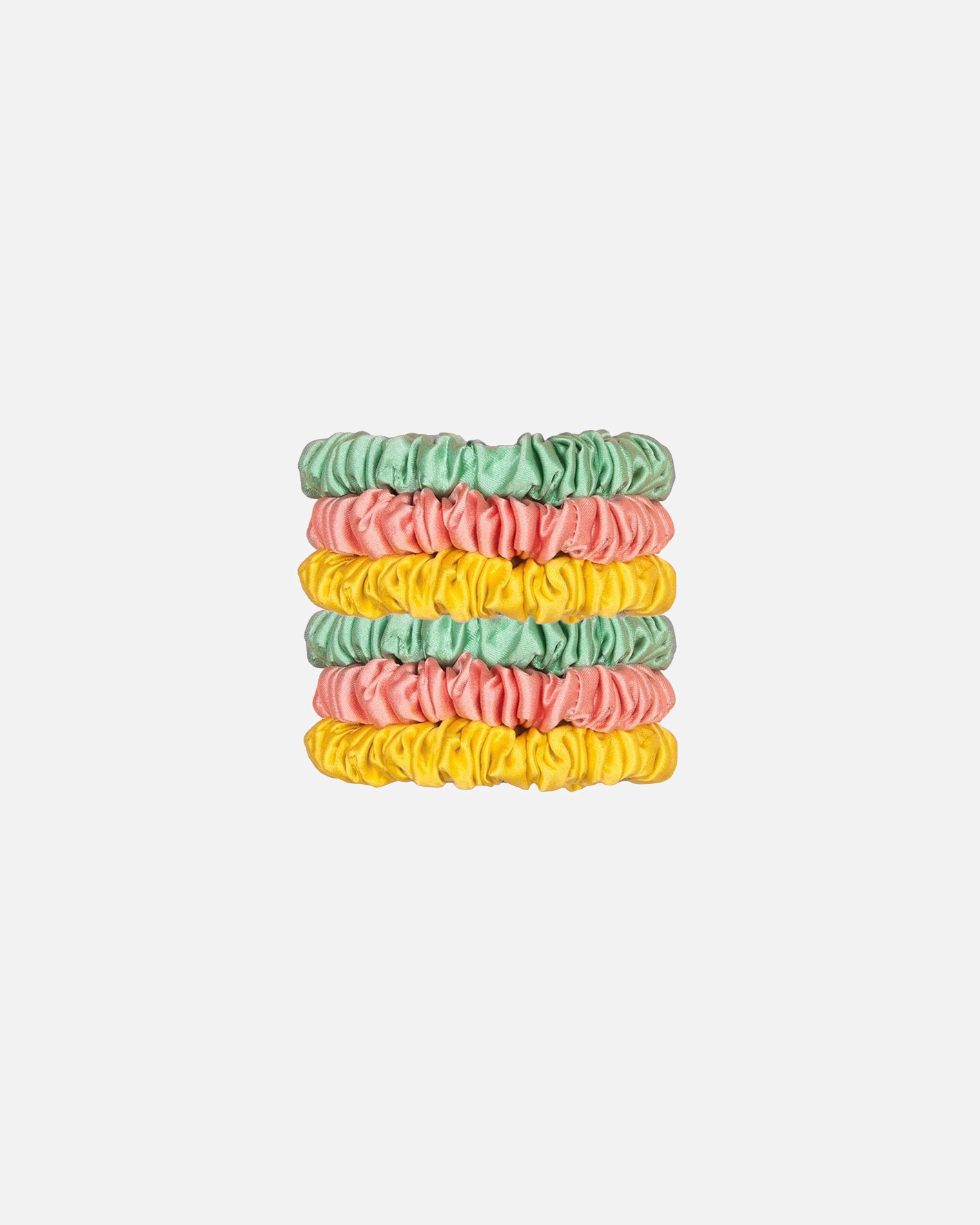 Accessoires pour les cheveux pour Unisexe Holistic Silk SKINNY SILK SCRUNCHIE SET VIBRANT