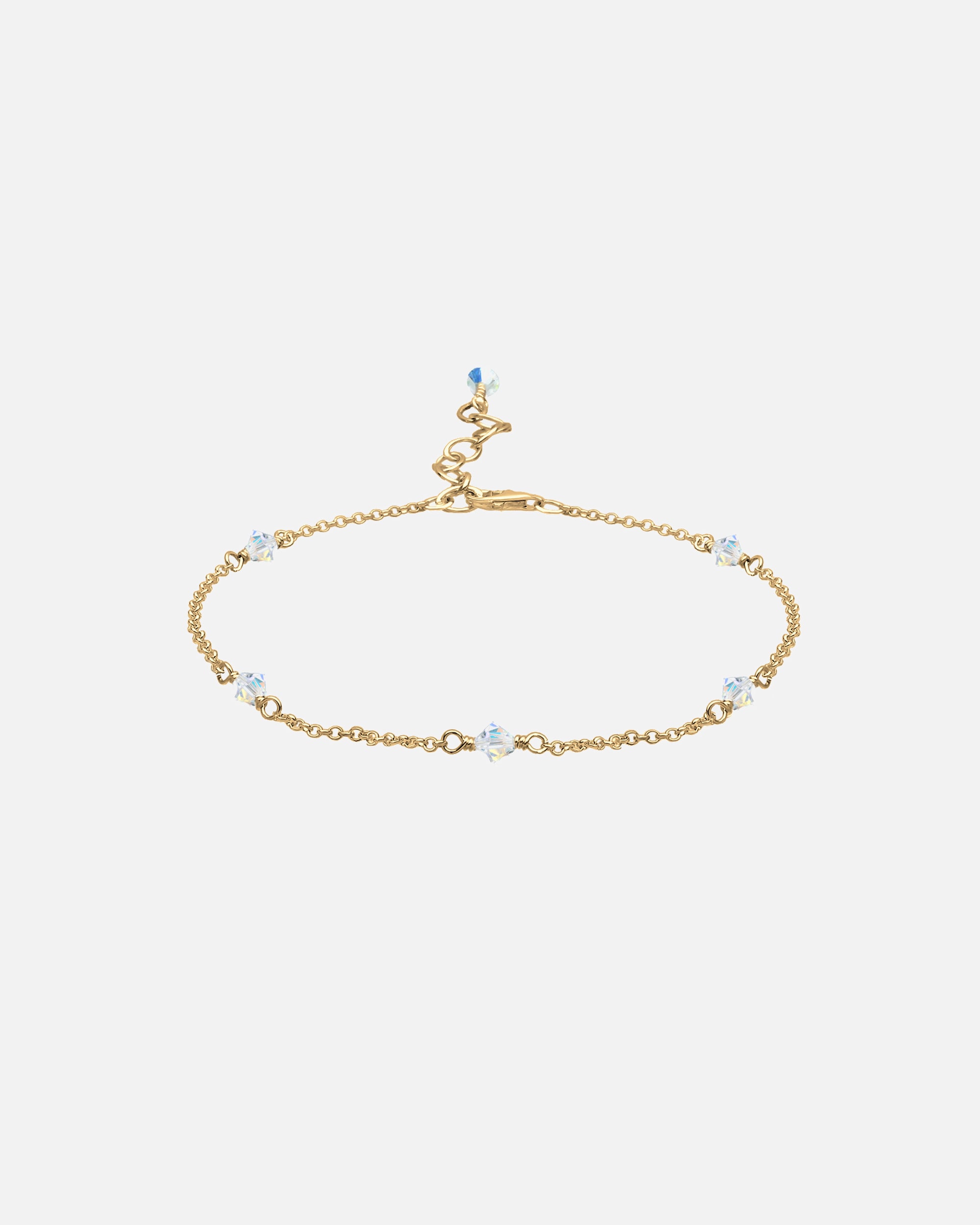 Bijoux pour Femme Elli Femmes Bracelet de Cheville Classique avec Cristaux en Argent Sterling 925 25