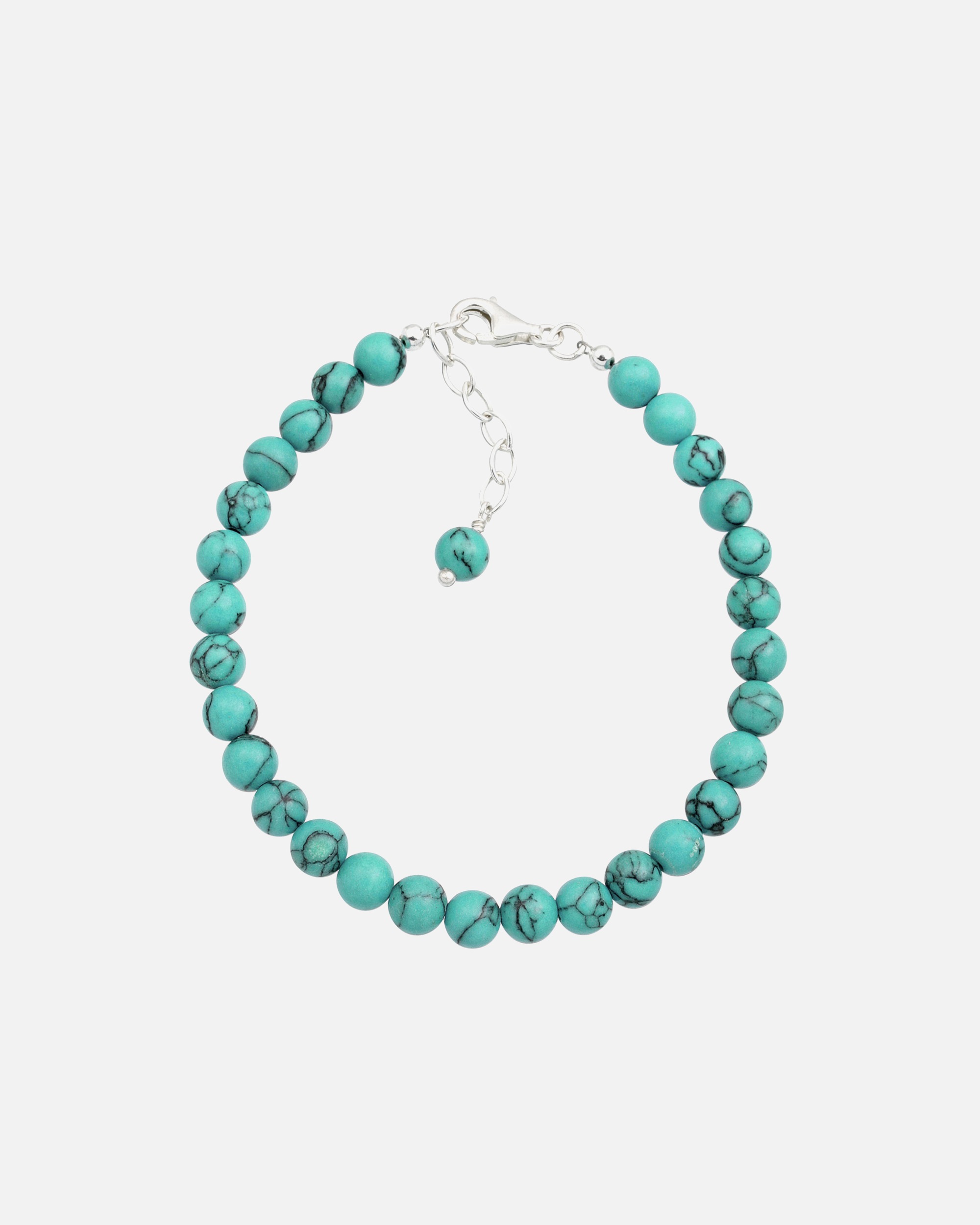 Bracelet pour Femme Elli Turquoise Howlit Boule boho Argent 925 21