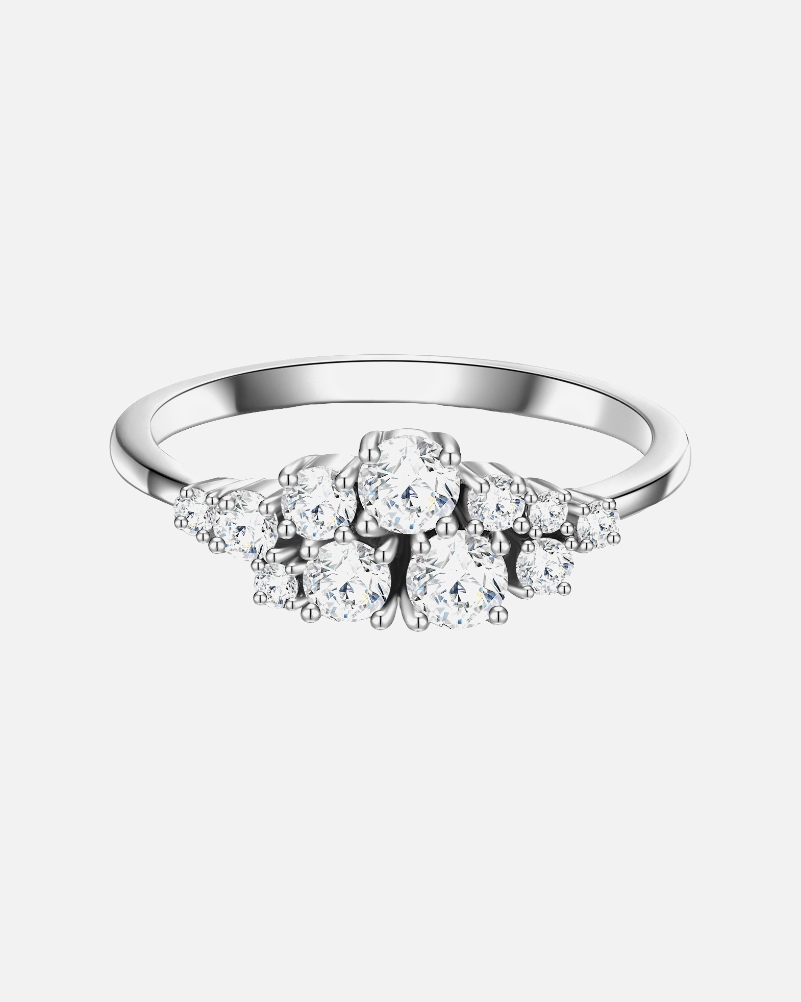 Bague pour Femme Glanzstücke München Bague en argent Argent sterling Oxyde de zirconium (CZ) en Argent 48