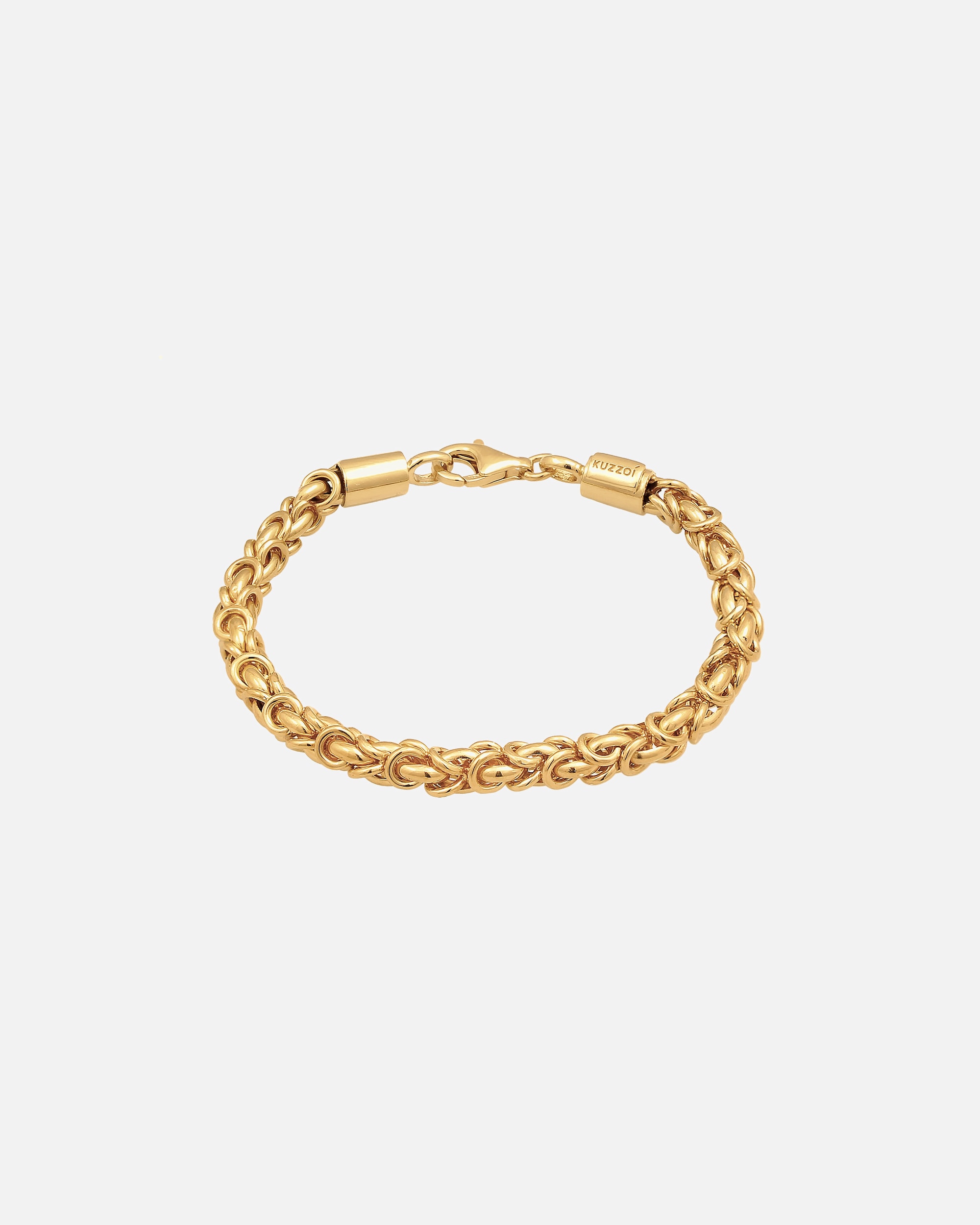 Bracelet pour Homme KUZZOI Maillons hommes de base Massif en argent sterling 925 23