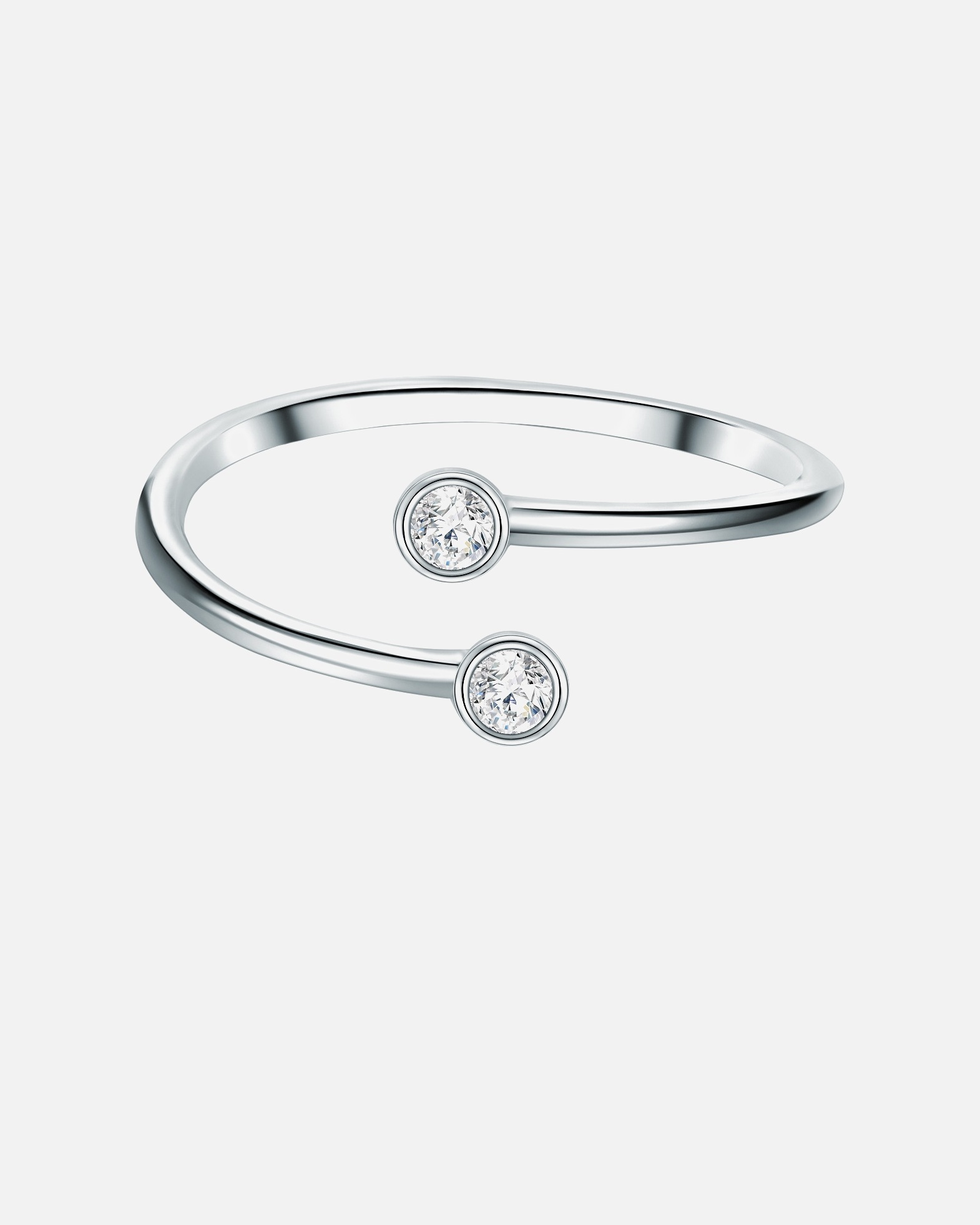 Bague pour Femme Bague en argent Argent sterling Oxyde de zirconium (CZ) en Argent 56