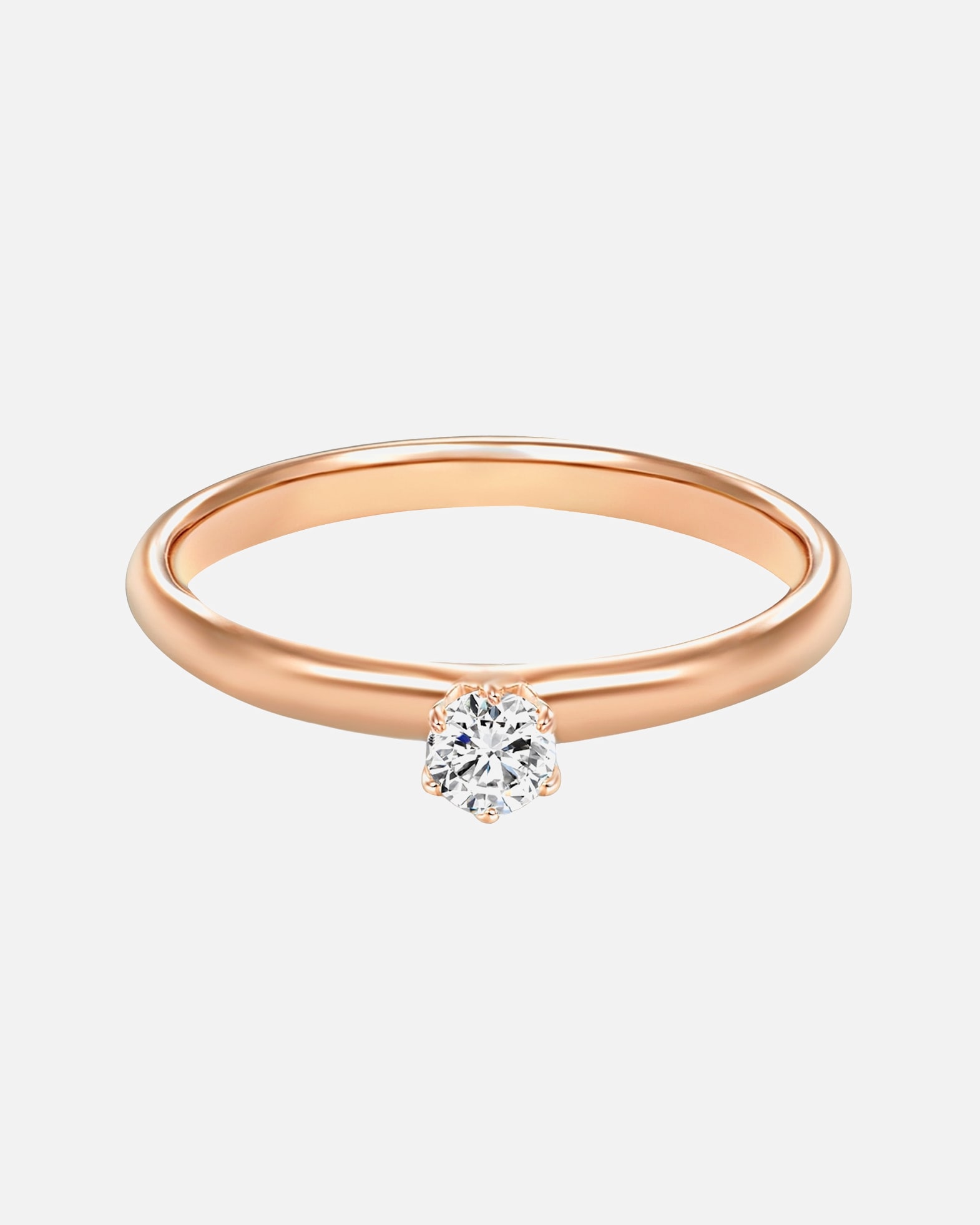 Bague pour Femme Trilani Bague en argent Argent sterling Oxyde de zirconium (CZ) en Or rose 58