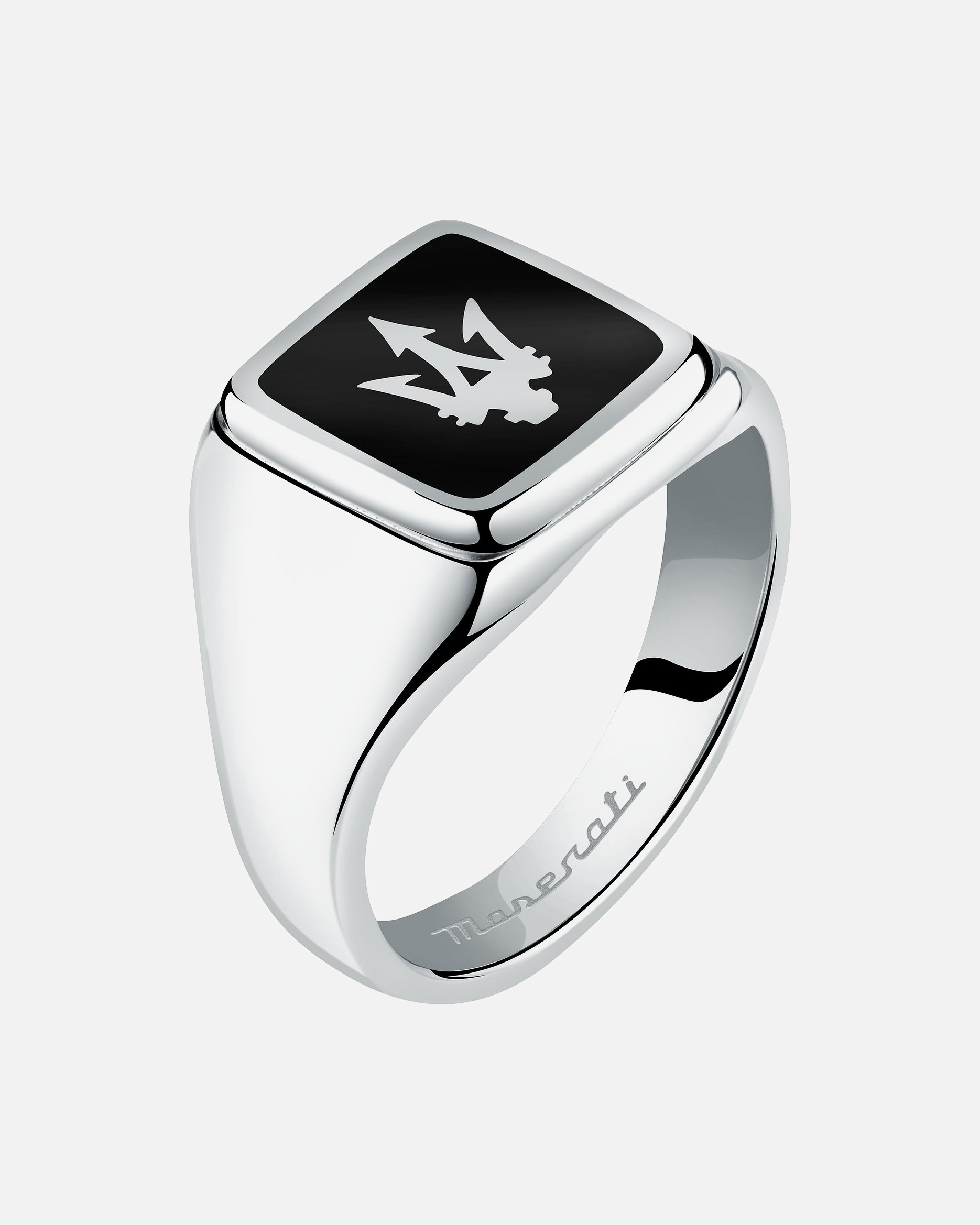 Bague pour Homme Maserati Bagues noir, argent 65