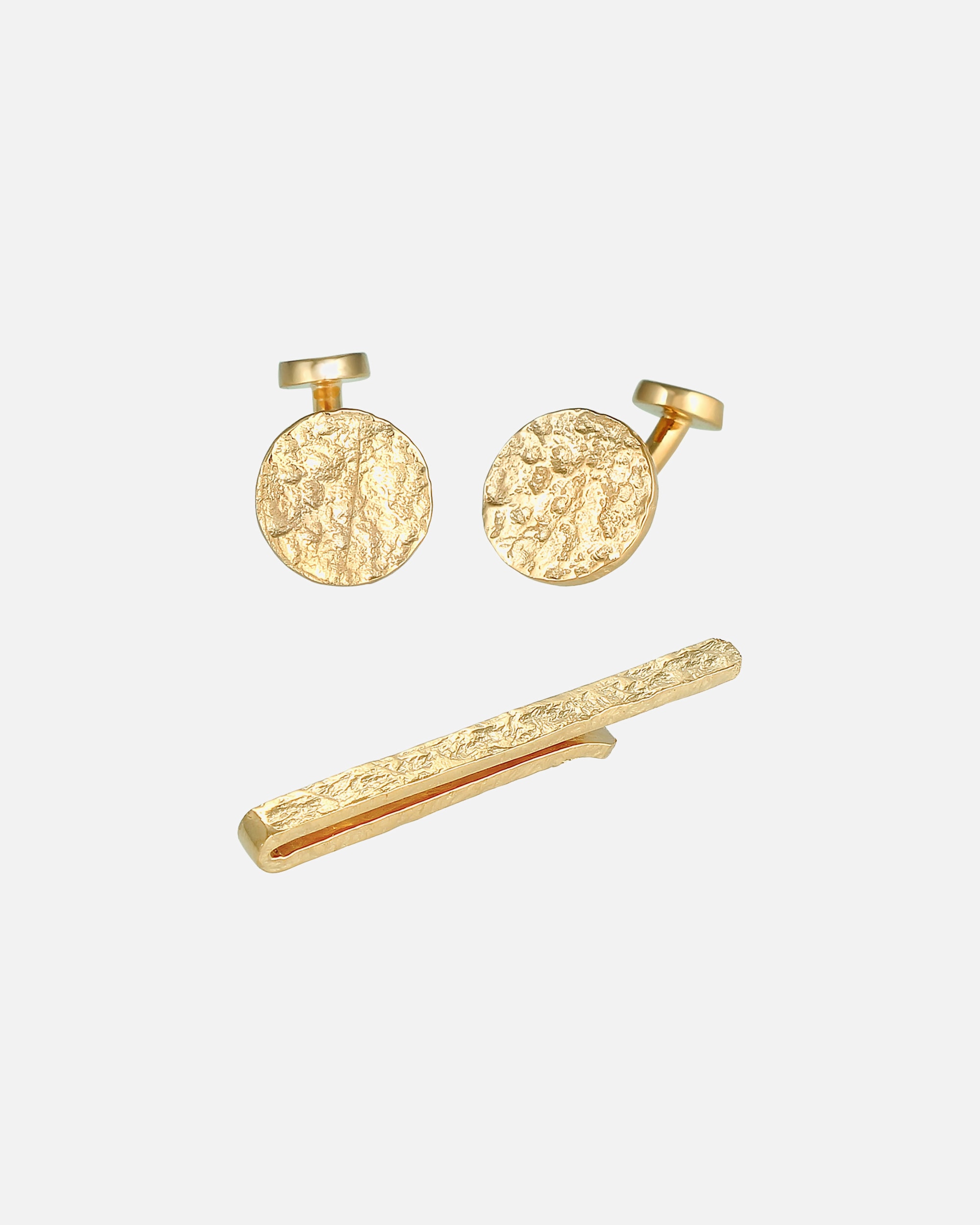 Bijoux pour Homme KUZZOI Boutons de manchette épingle à cravate Organic 925 Argent goldfarben
