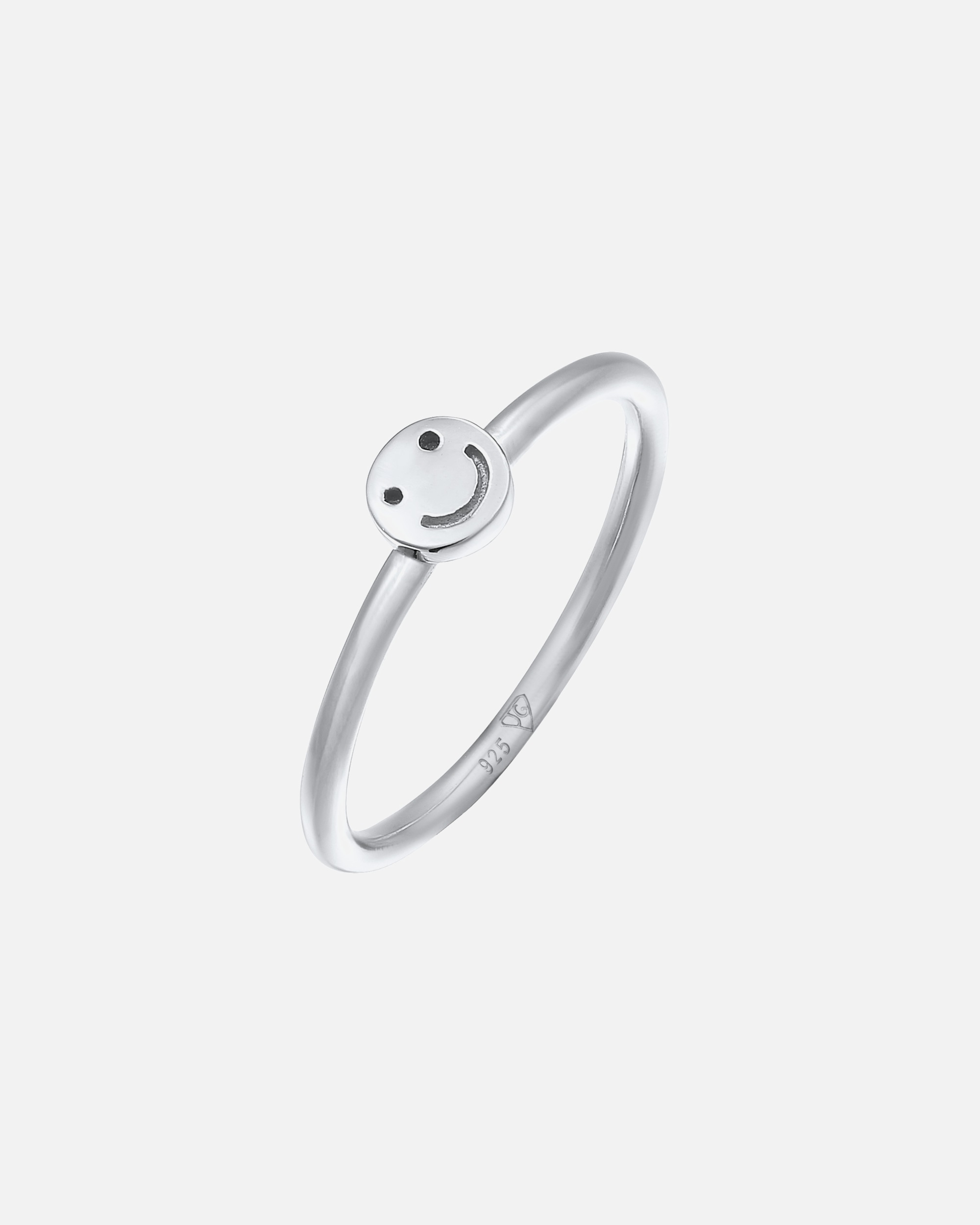 Bague pour Femme Elli Elli Ring mit Smiling Face Rinky Ring 925 Silber 50
