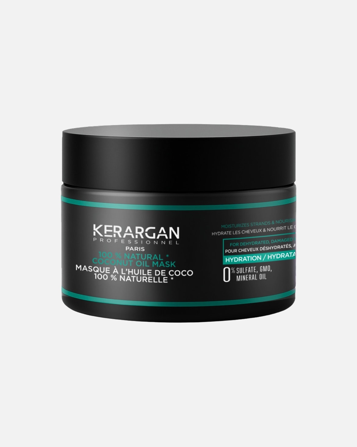 Cure cheveux pour Unisexe Kerargan Kerargan - Masque Capillaire Hydratant à l'Huile de Coco Kerargan - Masque Capillaire Hydratant à l'Huile de Coco