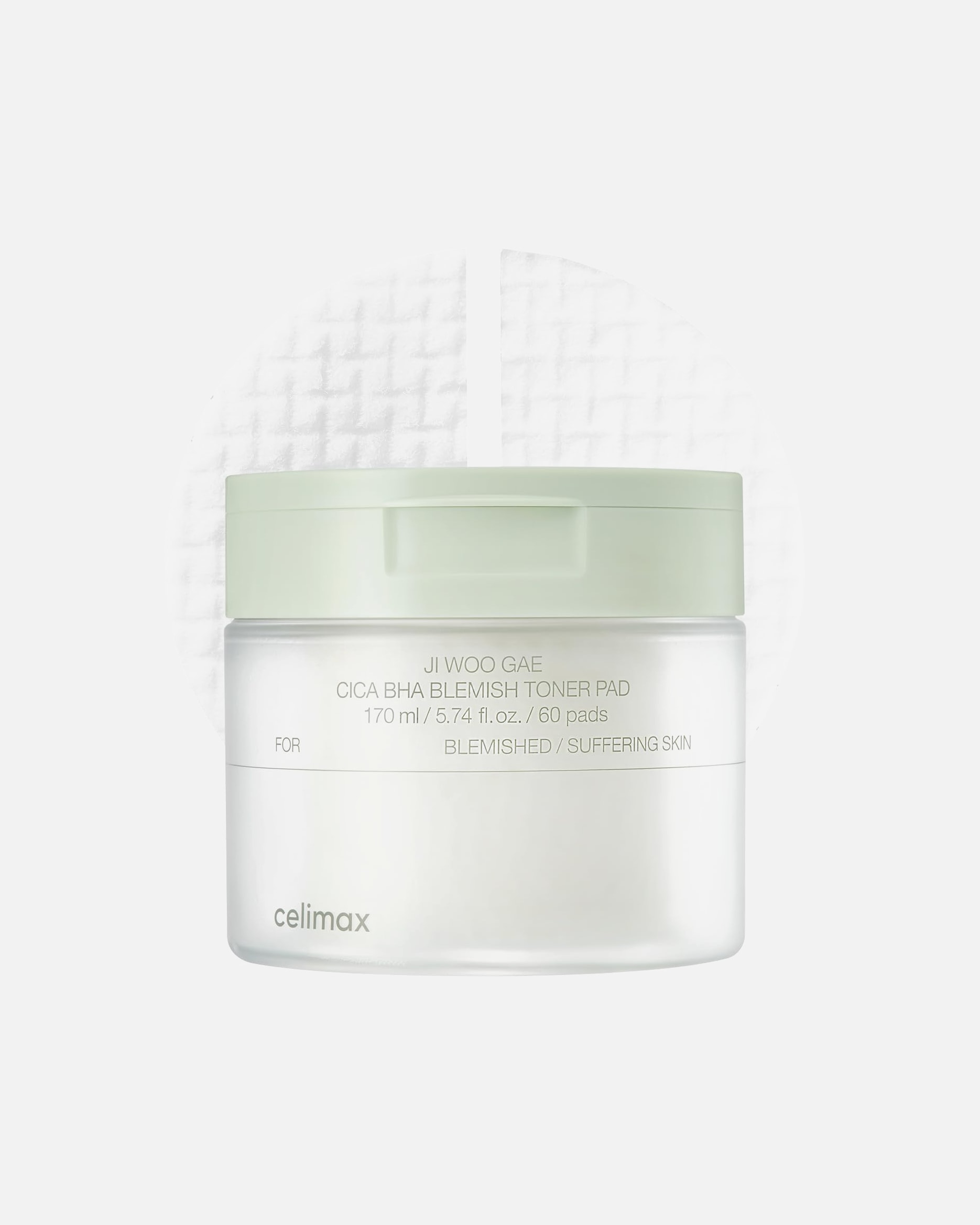 Soin du visage hydratant pour Unisexe Celimax Blemish Toner Pad Ji Woo Gae Cica Bha - Ji Woo Gae Cica Bha