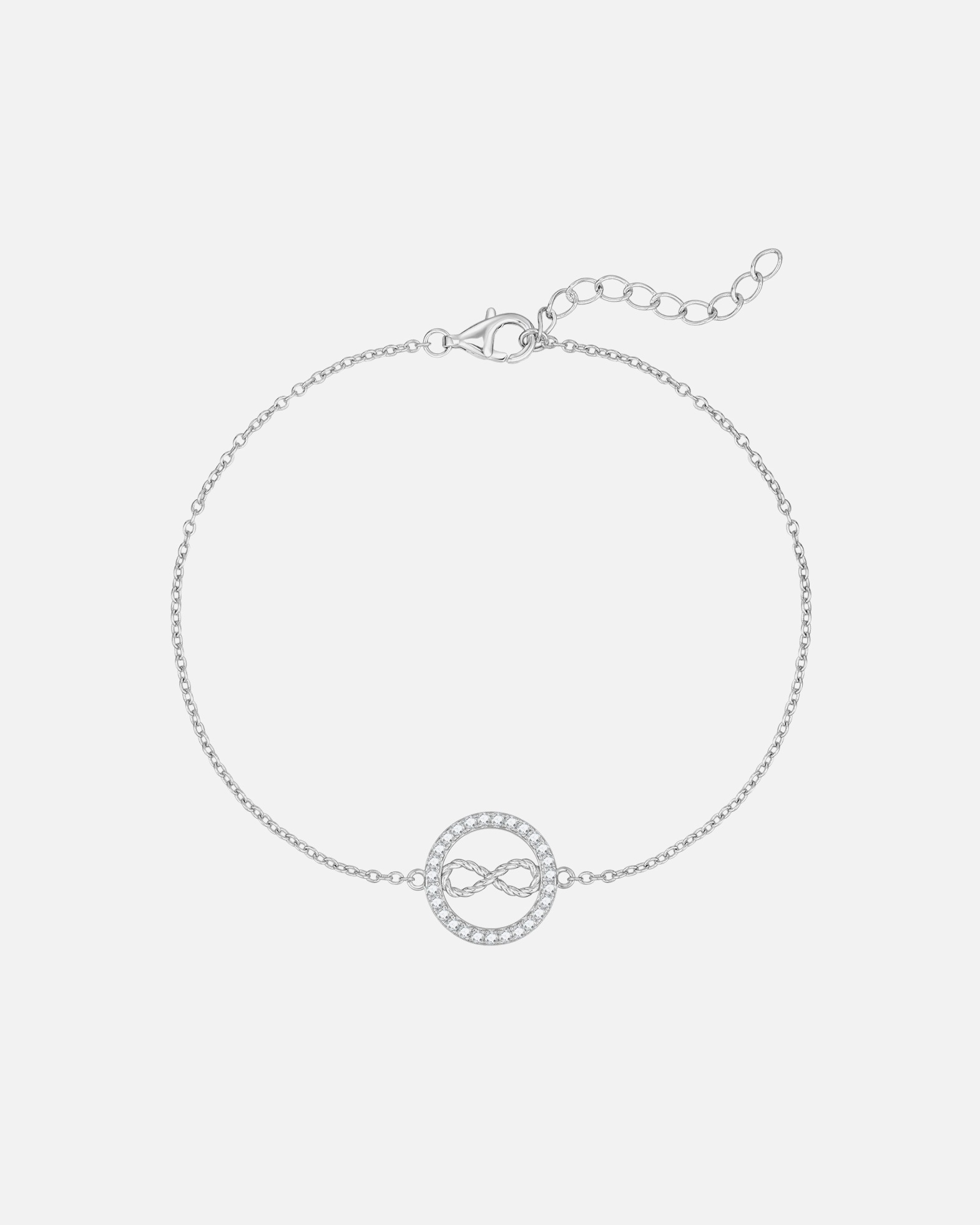 Bracelet pour Femme Rafaela Donata Bracelet en Argent sterling en Argent Longueur de base 18 cm + Rallonge 3 cm