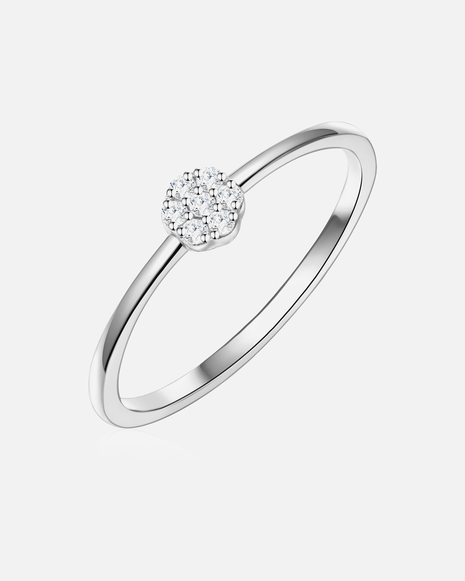 Bague pour Femme Glanzstücke München Bague en argent Argent sterling Oxyde de zirconium (CZ) en Argent 56