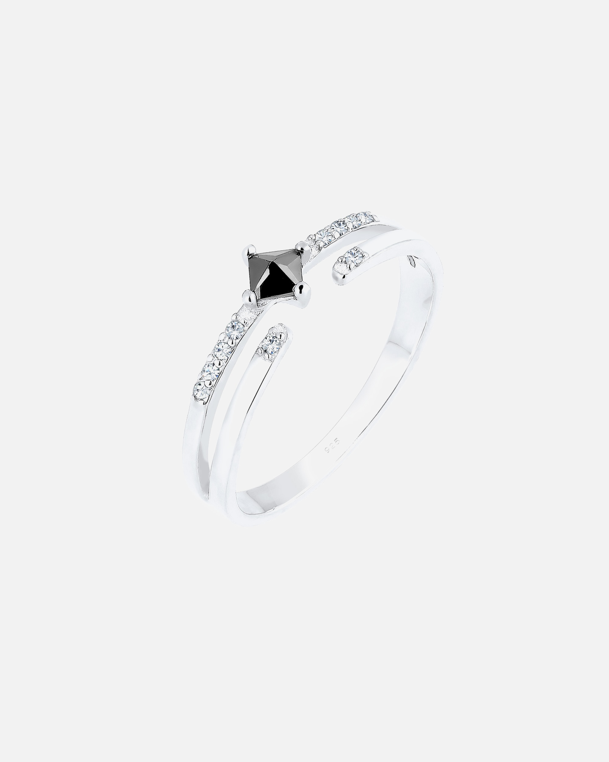 Bague pour Femme Elli enroulante Zircone Cristaux - Argent 925 54