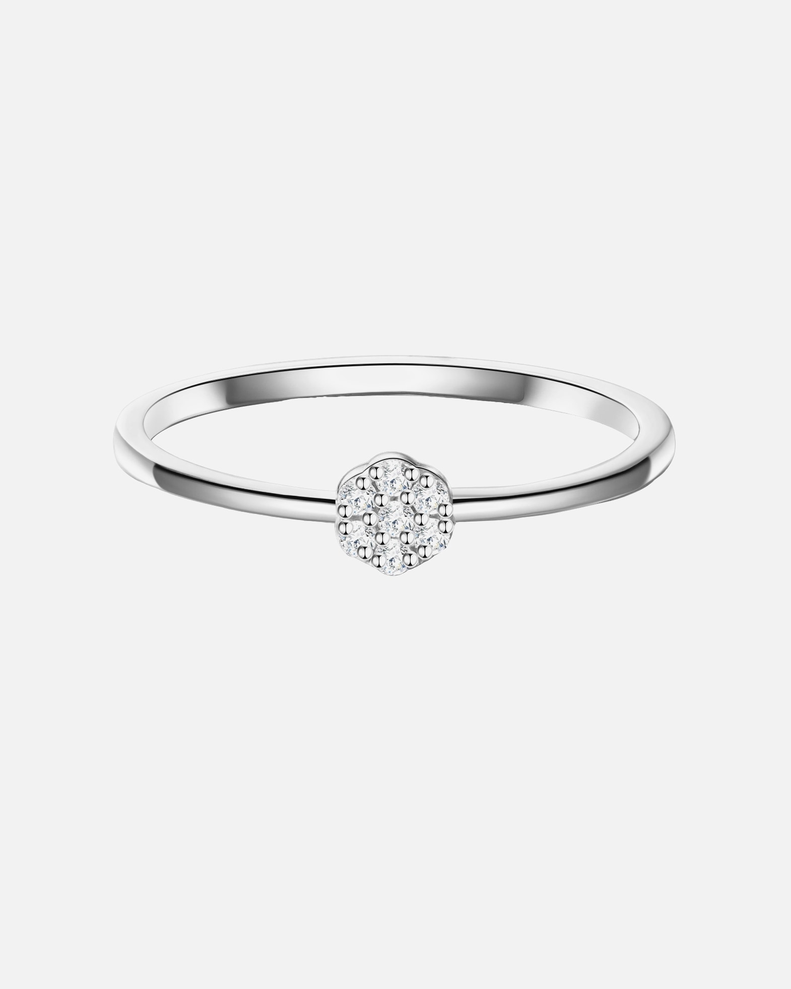 Bague pour Femme Lulu & Jane Bague en Laiton en Argent 54