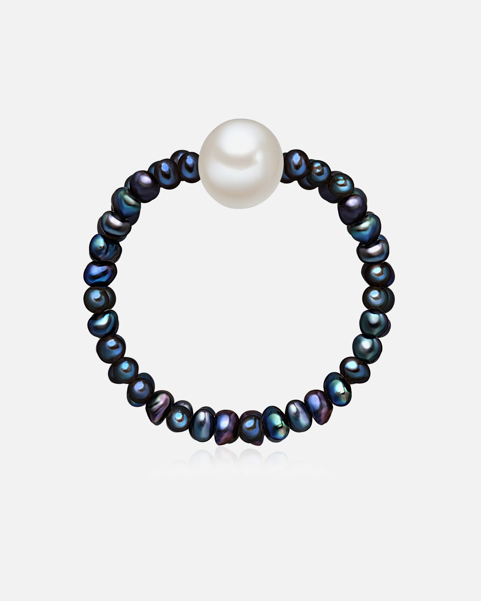 Bague pour Femme Valero Pearls Bague avec perle Perle de culture d'eau douce Perle de culture d'eau douce en Bleu One size