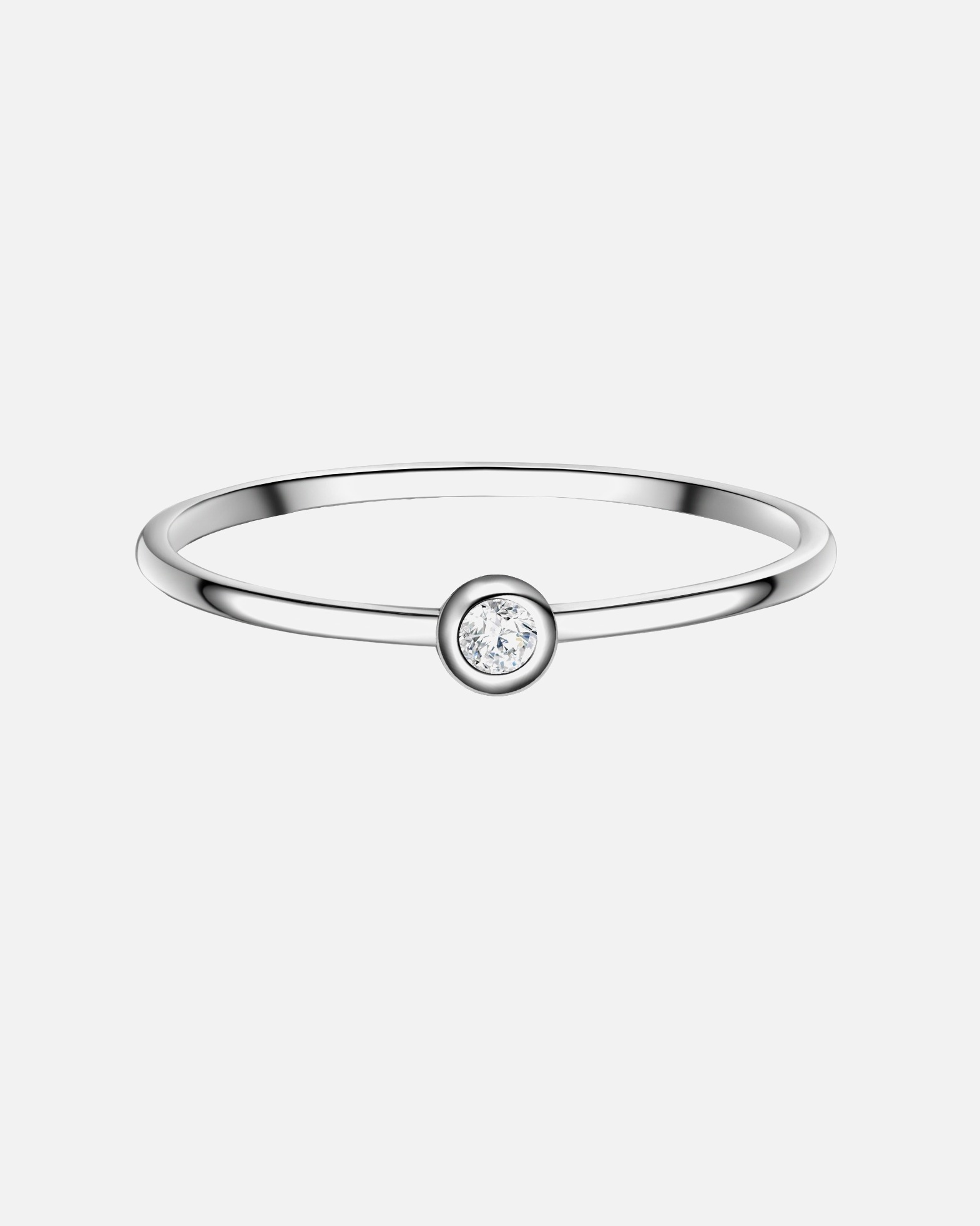Bague pour Femme Glanzstücke München Bague en argent Argent sterling Oxyde de zirconium (CZ) en Argent 56