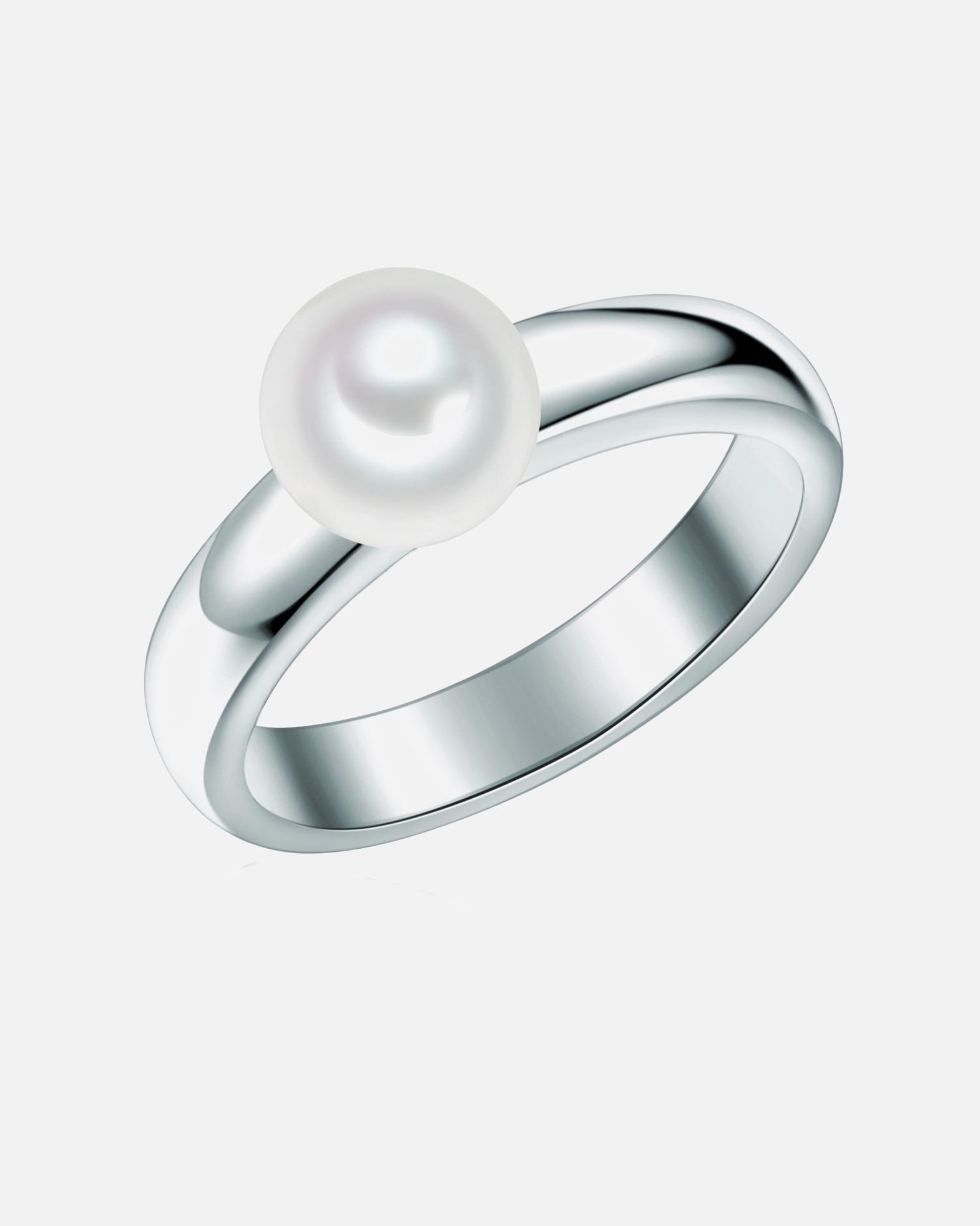 Bague pour Femme Valero Pearls Bague en argent Argent sterling Perle de culture d'eau douce en Argent 50