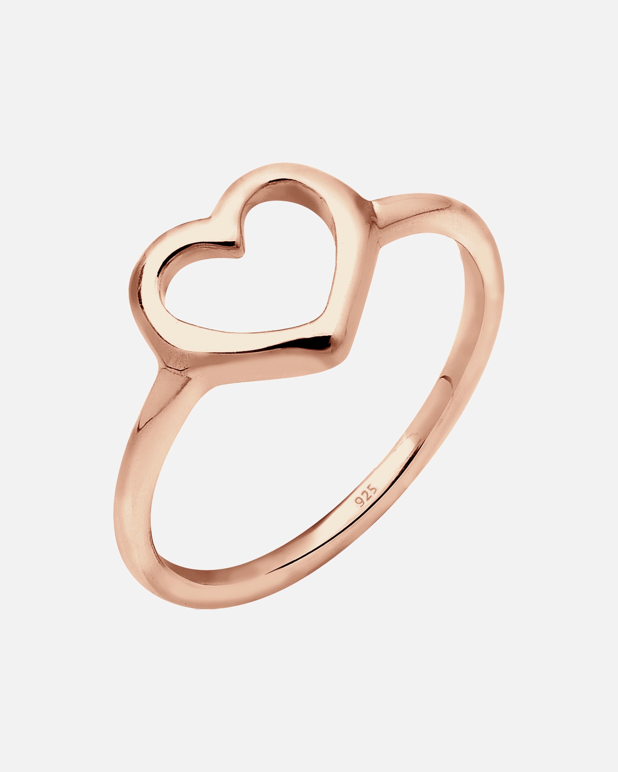 Bague pour Femme Elli Femme Coeur Découpé en Argent Sterling 925 56