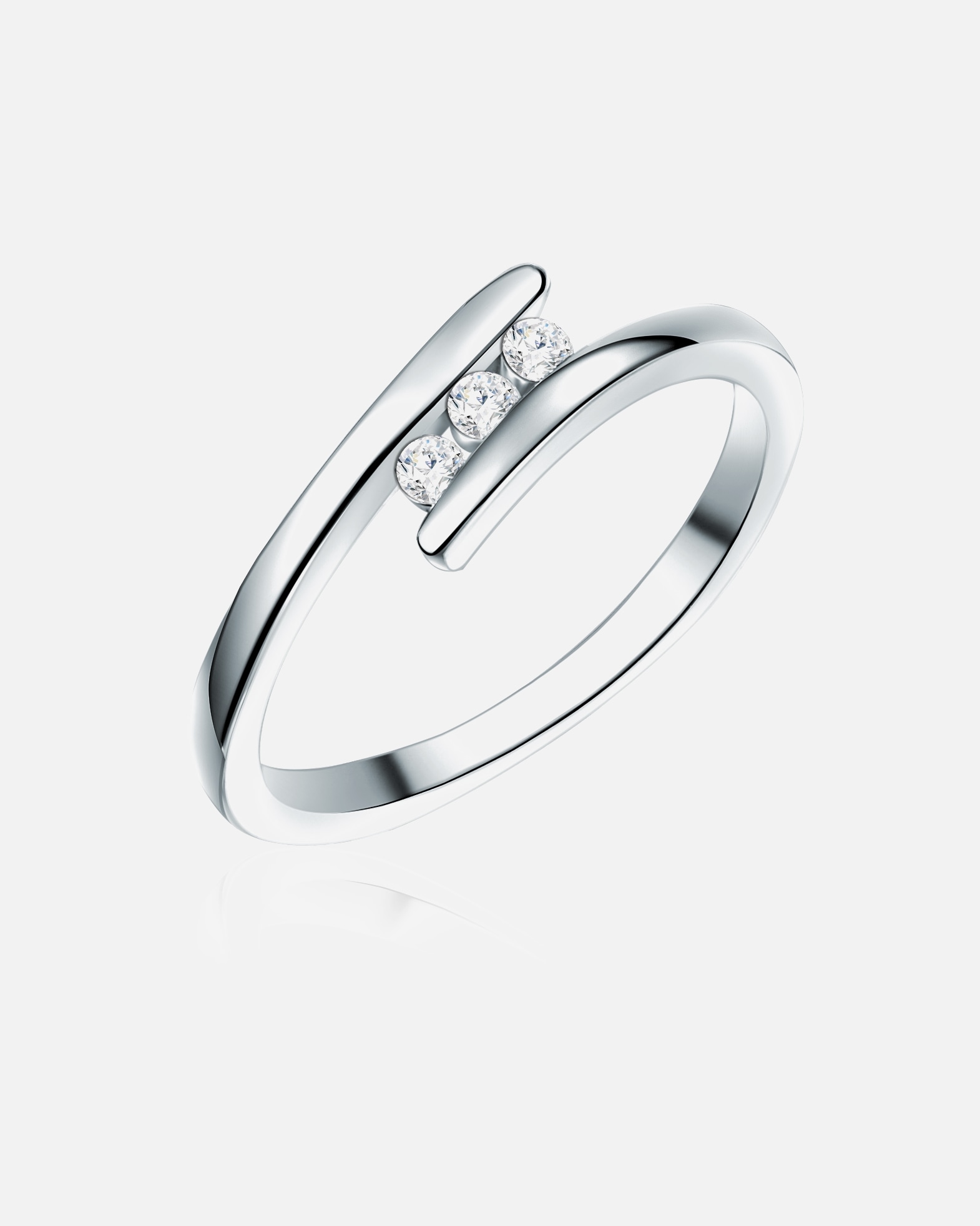 Bague pour Femme Rafaela Donata Bague en argent Argent sterling Oxyde de zirconium (CZ) en Argent 50