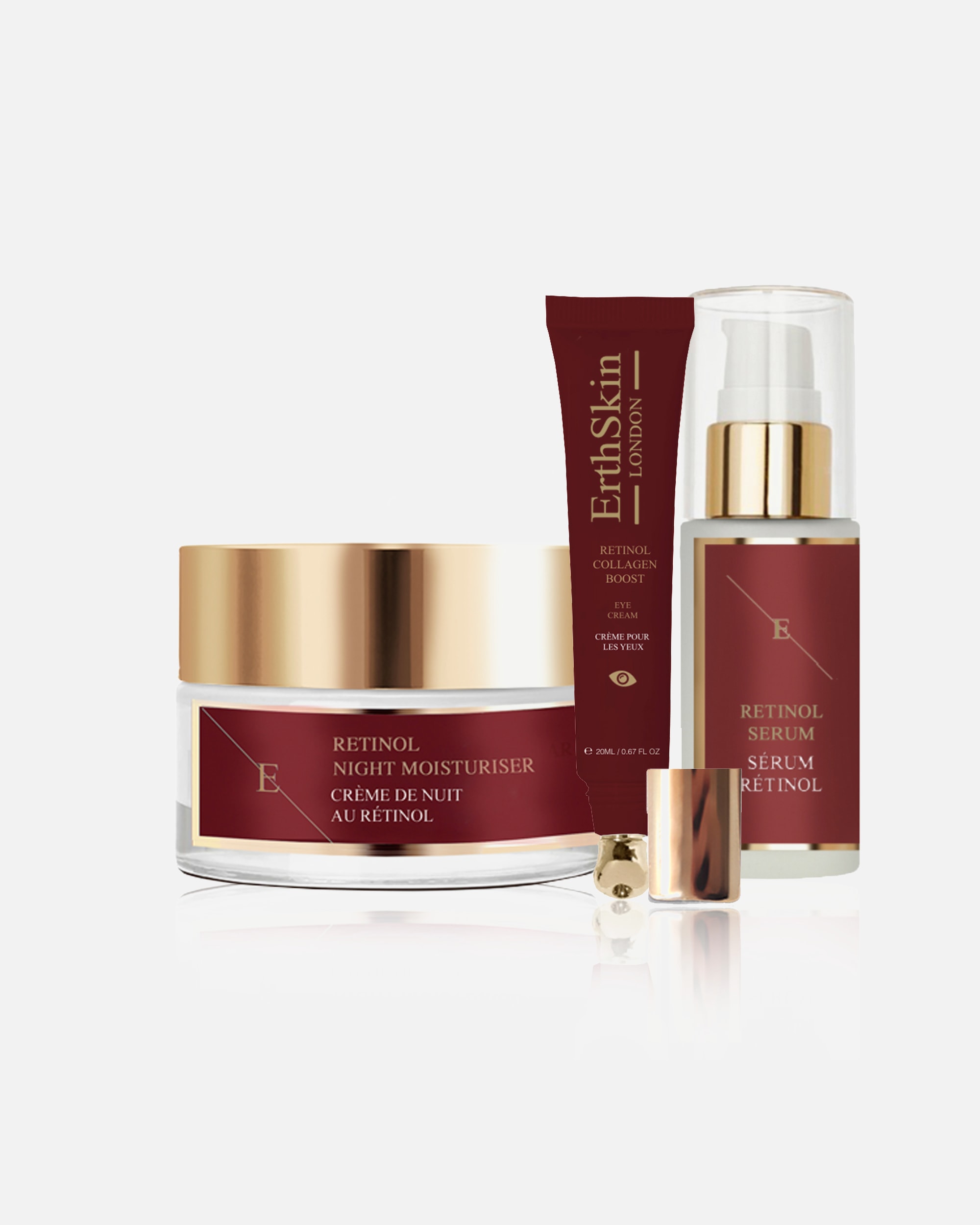 Coffret soin visage pour Femme ErthSkin London Coffret complet pour les yeux Pro Retinol 1 pièce