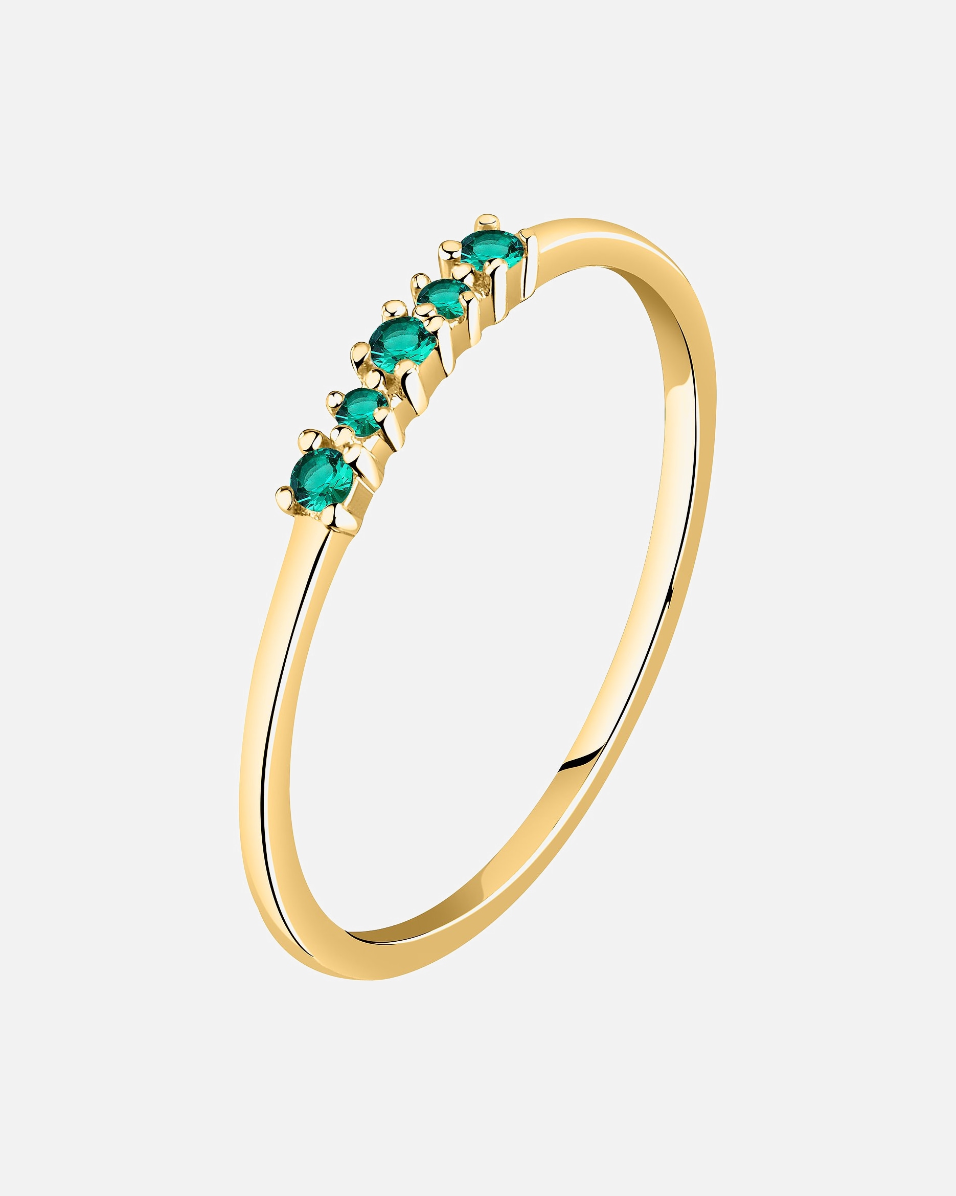 Bague pour Femme Live Diamond Bagues or jaune, vert 50