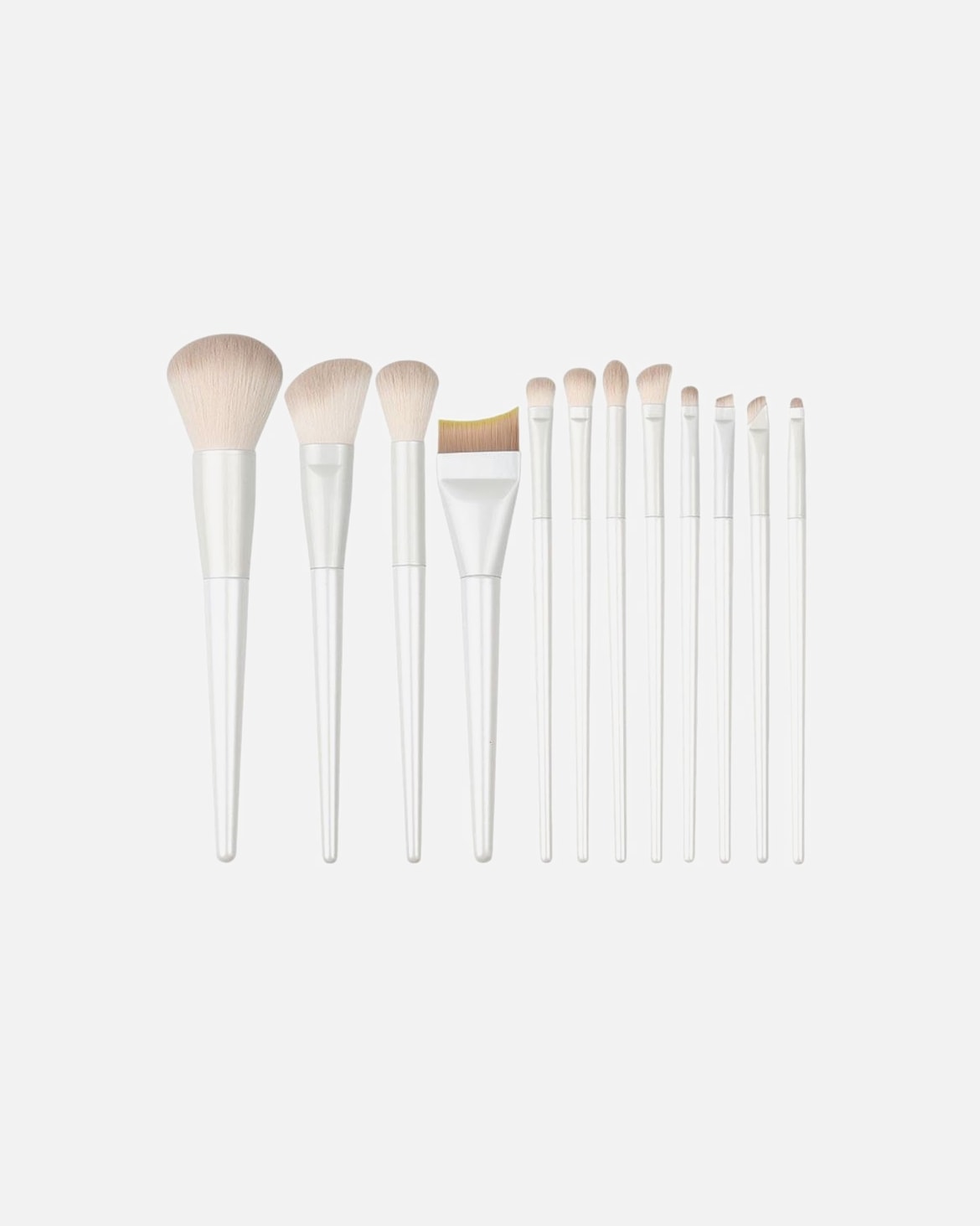 Kit de pinceaux pour Femme Technique Pro Blanca Set de pinceaux de maquillage White