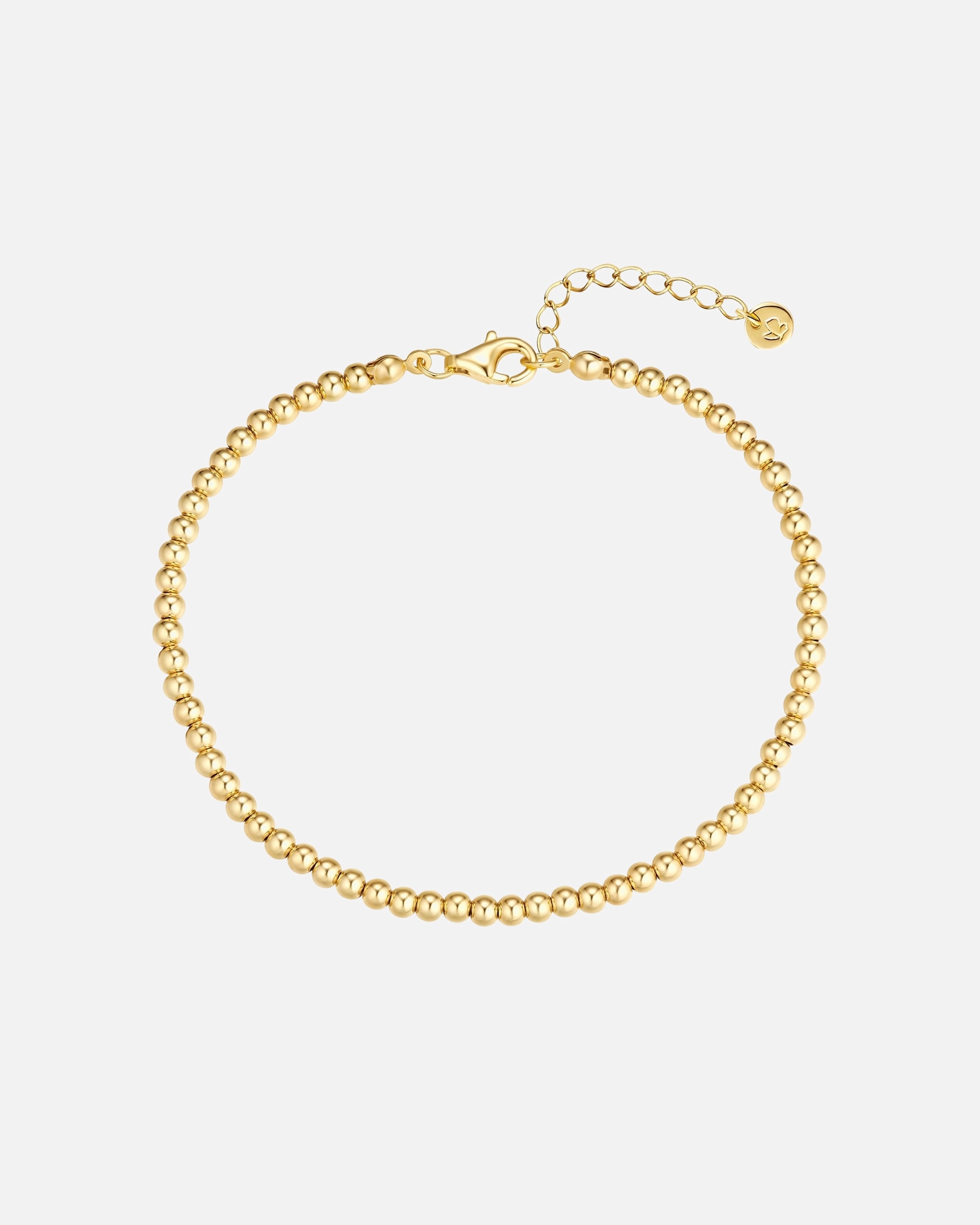 Bracelet pour Femme Glanzstücke München Bracelet en argent sterling en or jaune Longueur de base 17,0 + rallonge 3,0 cm